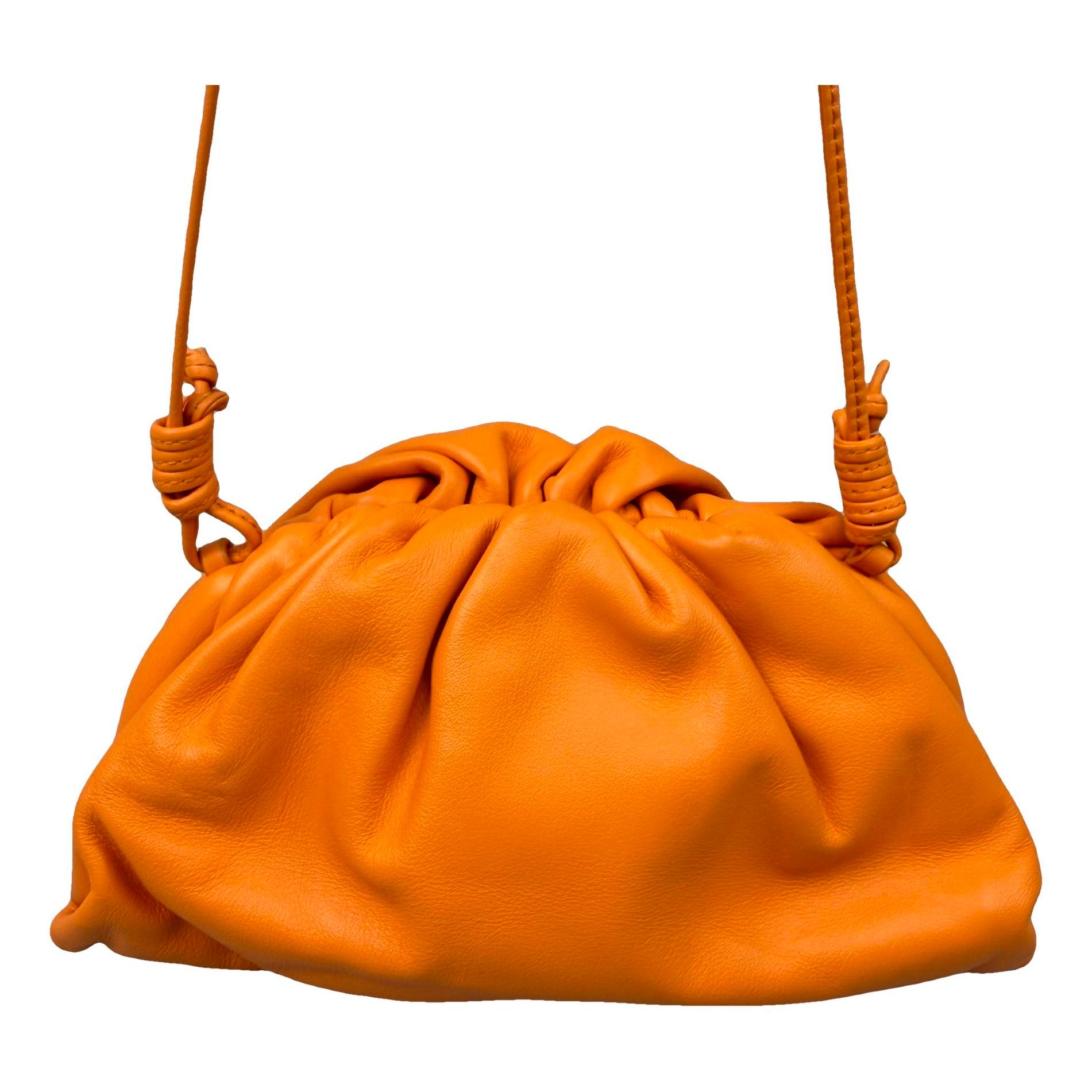 Pouch leather handbag