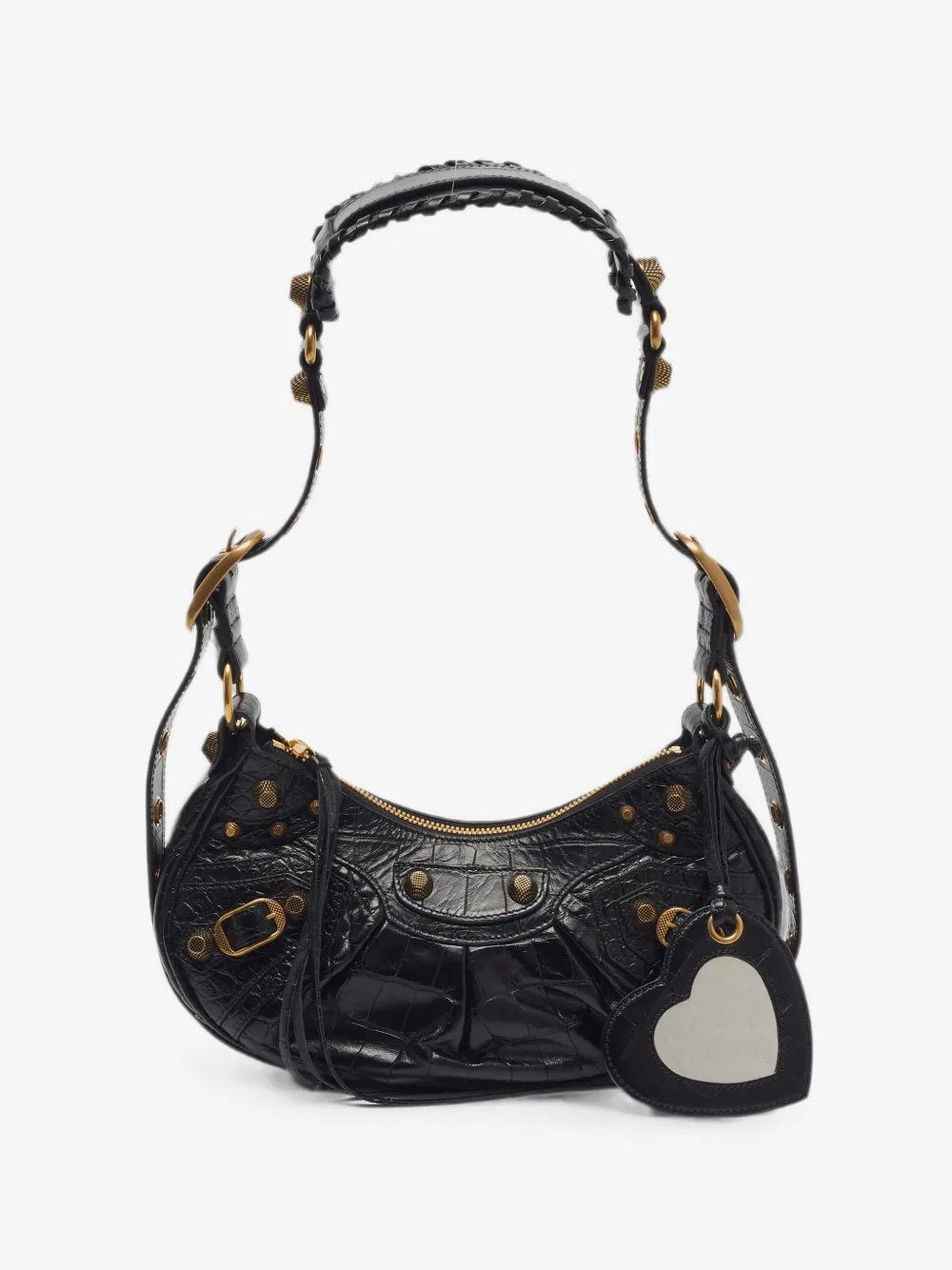 xs Le Cagole crocodile-effect shoulder bag