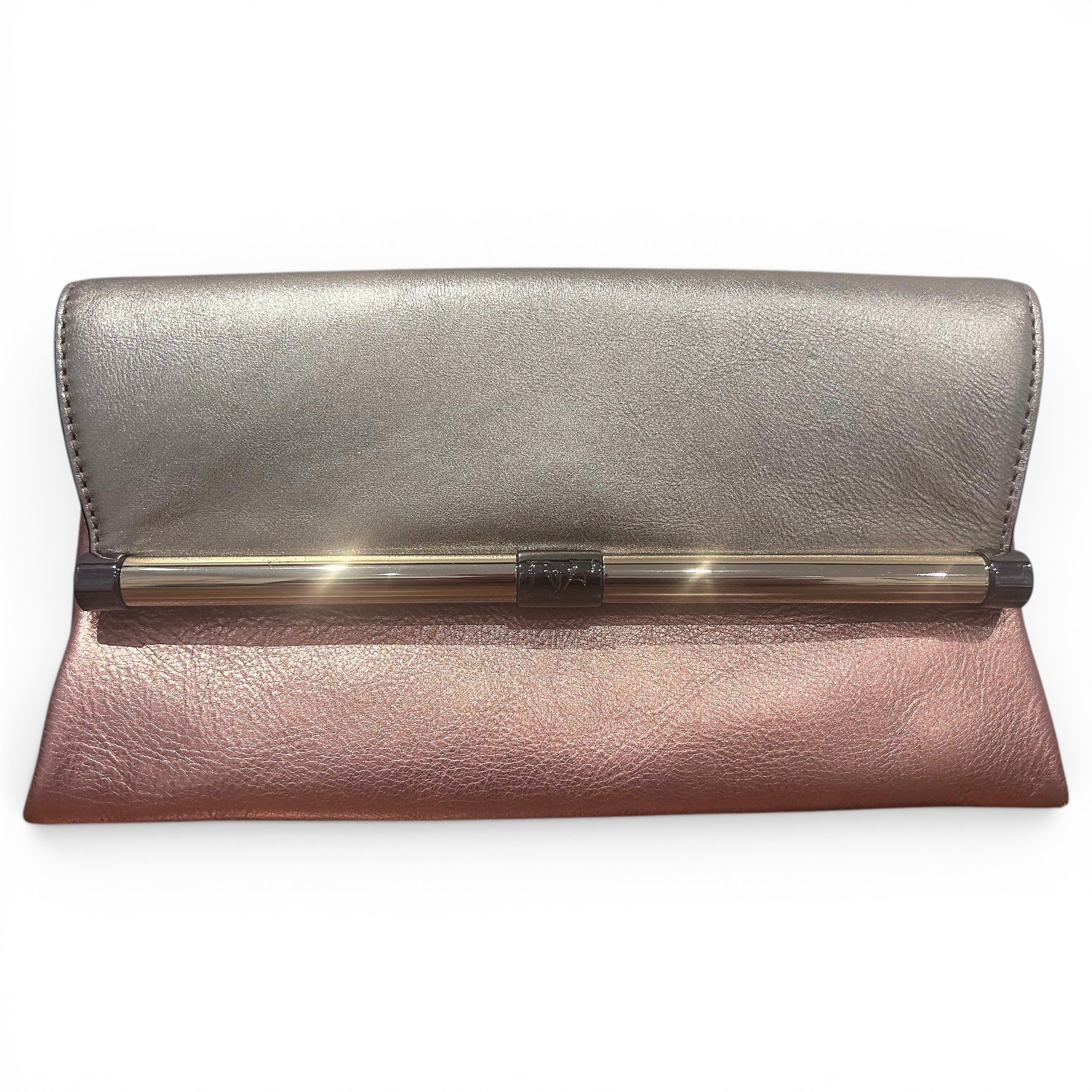 Leather clutch bag