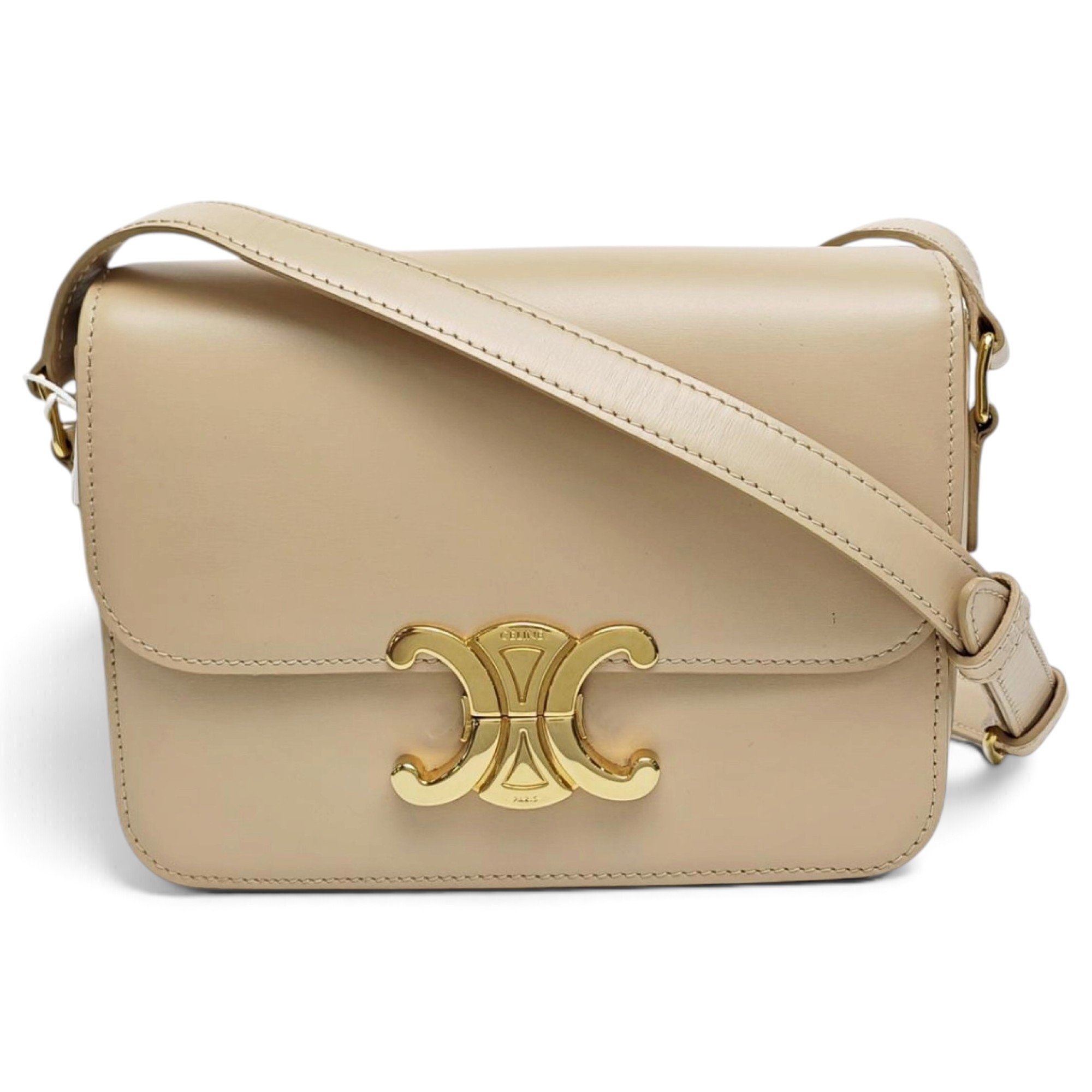 Triomphe leather handbag