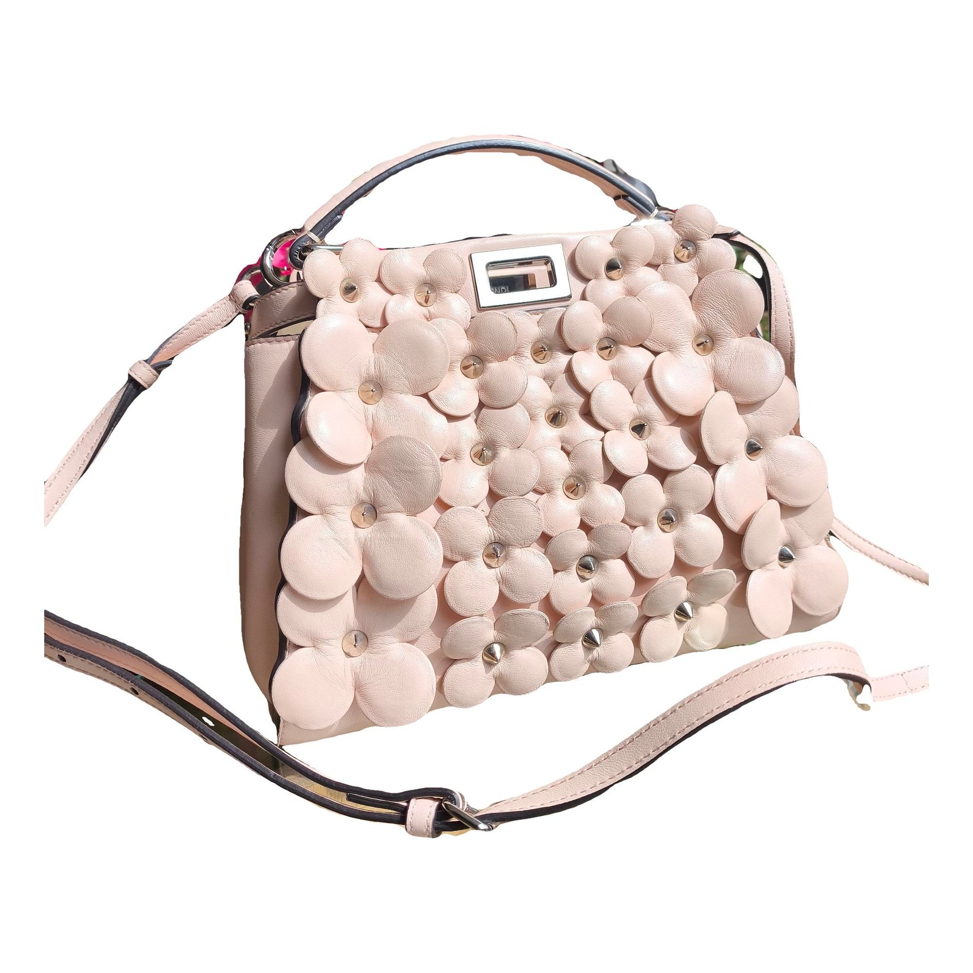 Peekaboo leather handbag