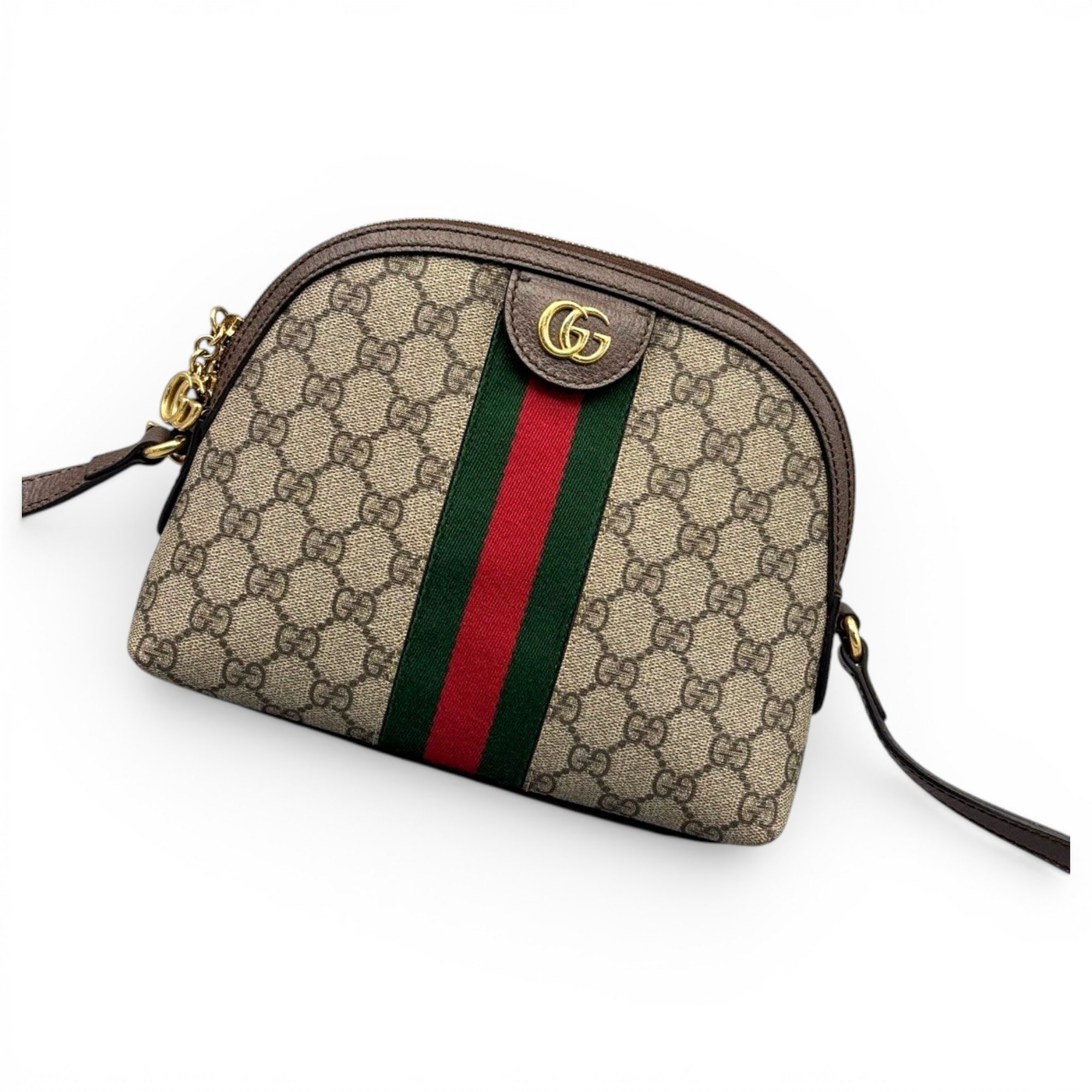 Ophidia Dome leather handbag