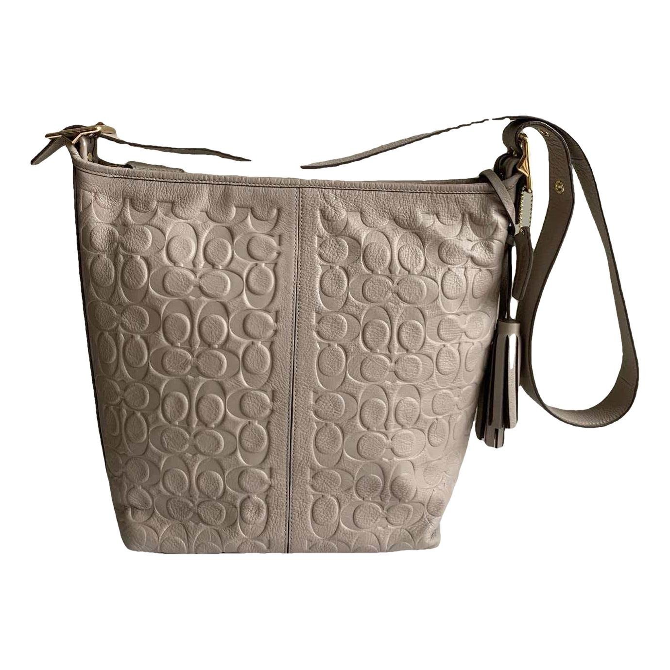 Leather tote