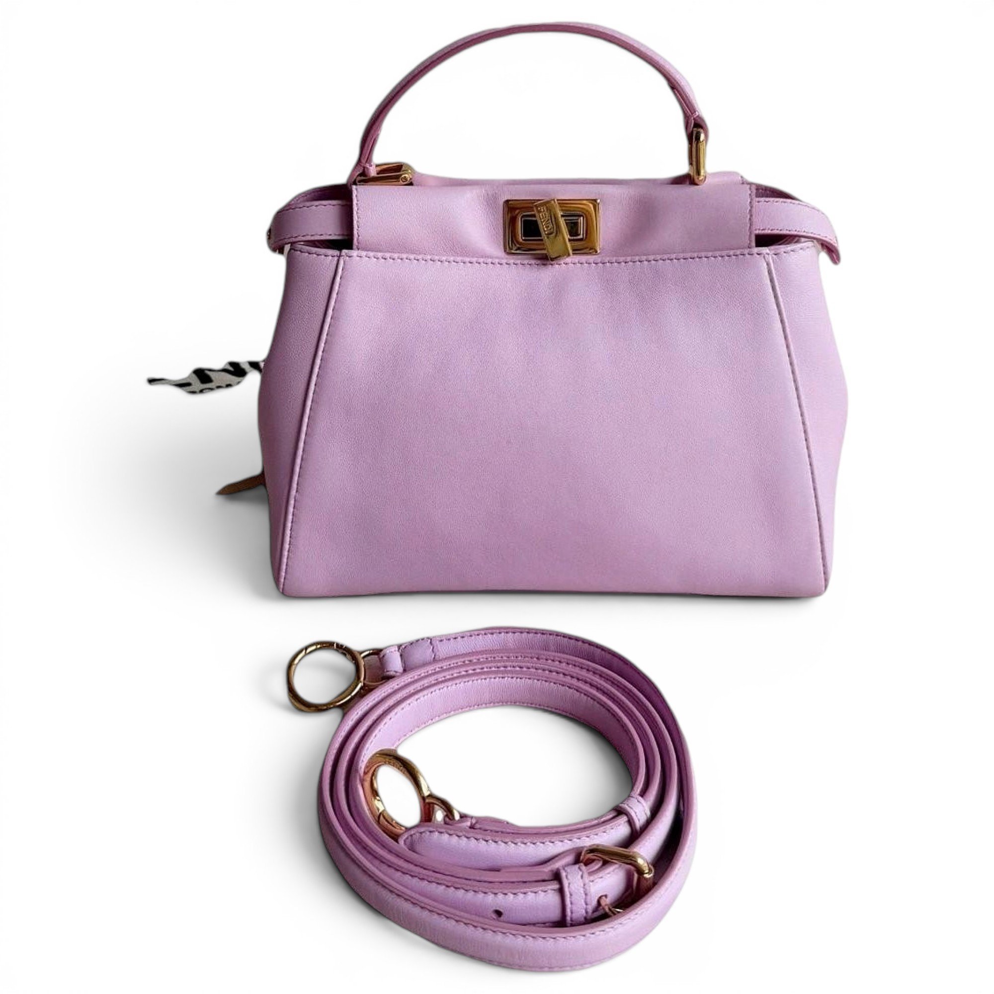Peekaboo leather handbag