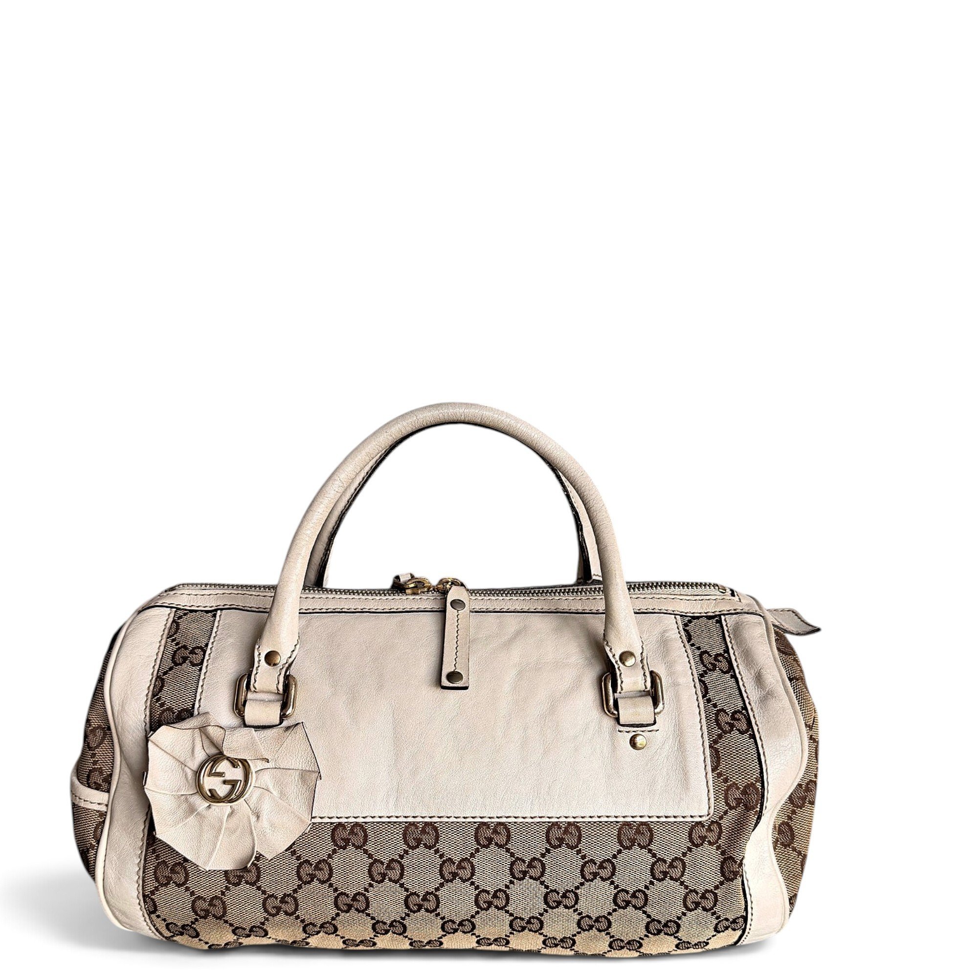 Leather bowling bag