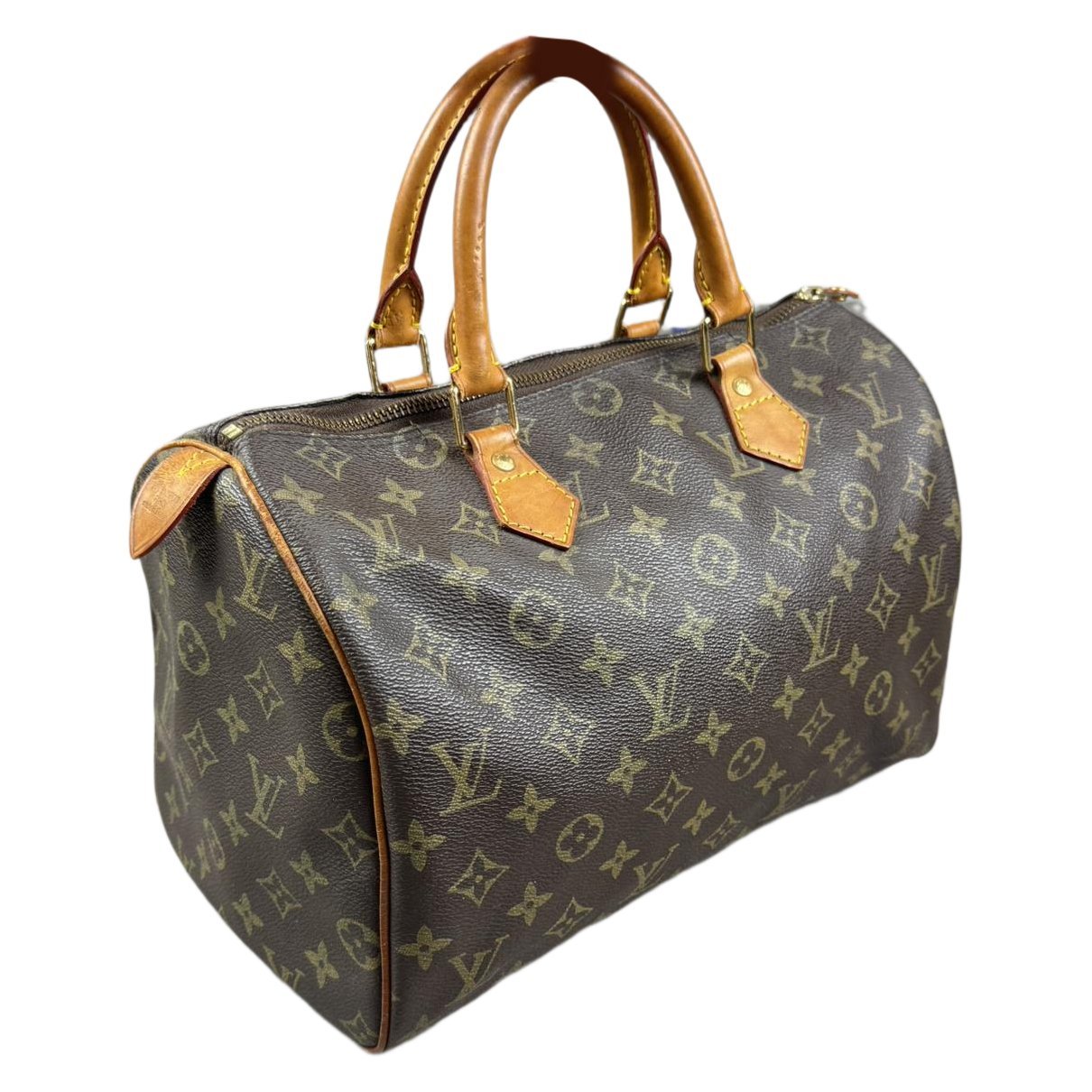 Speedy leather handbag