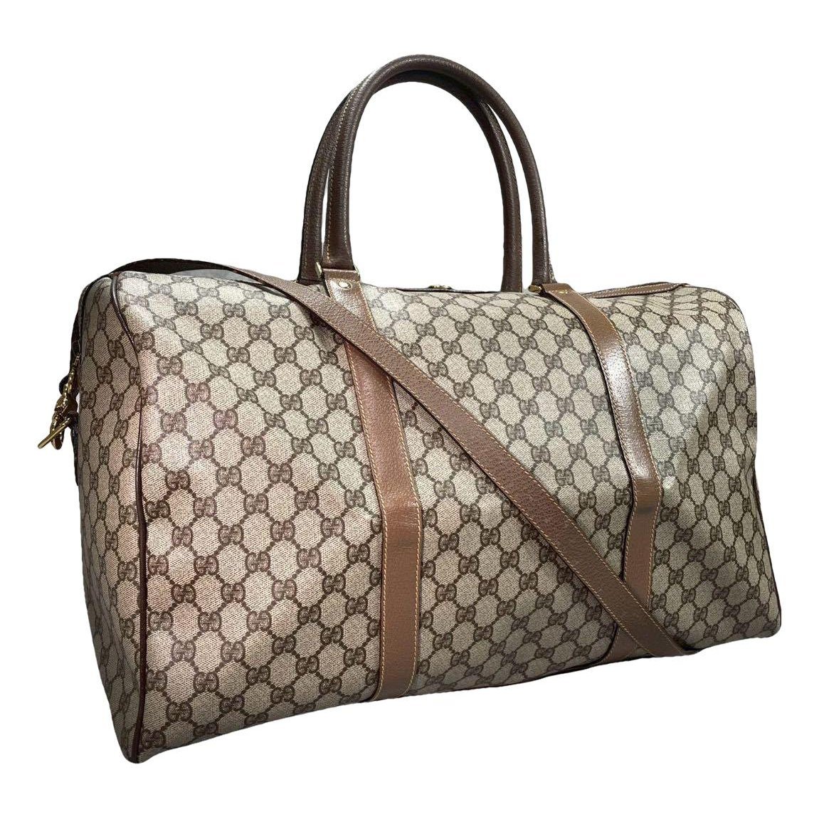 Boston leather bowling bag