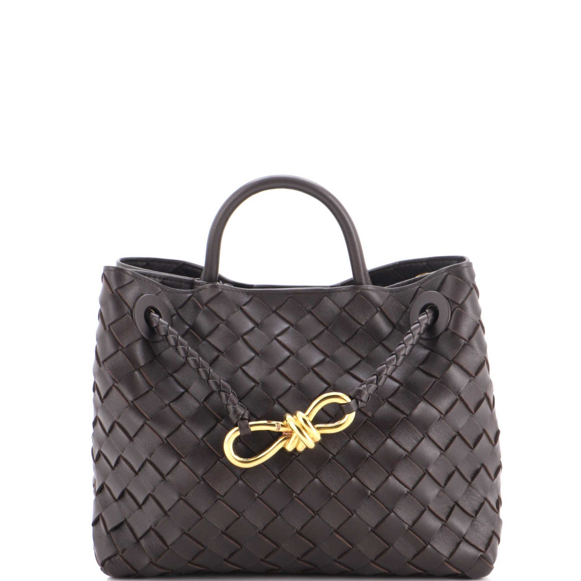 Andiamo Top Handle Bag Intrecciato Nappa Small