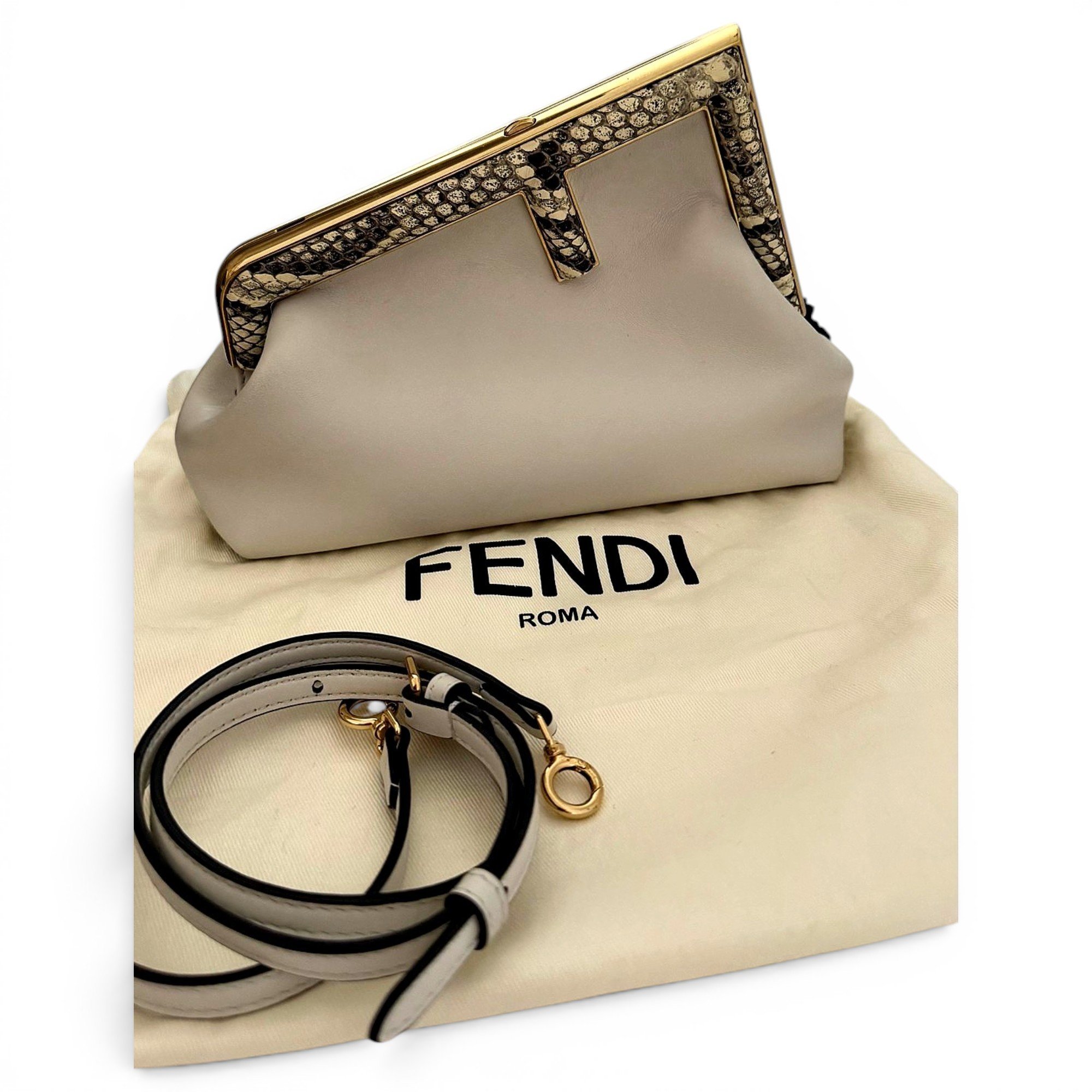 Leather clutch bag
