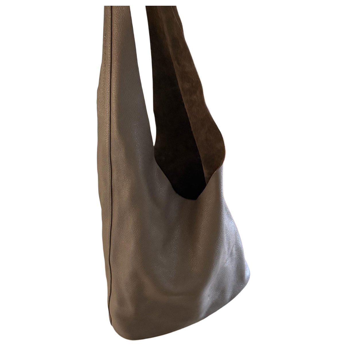 Bindle leather handbag