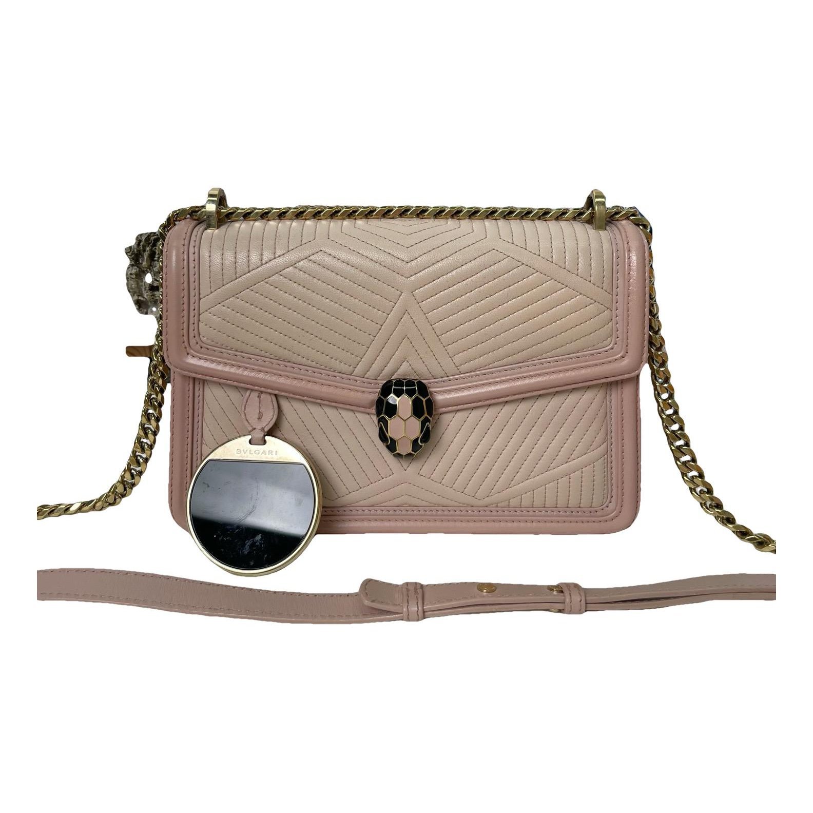 Serpenti leather handbag