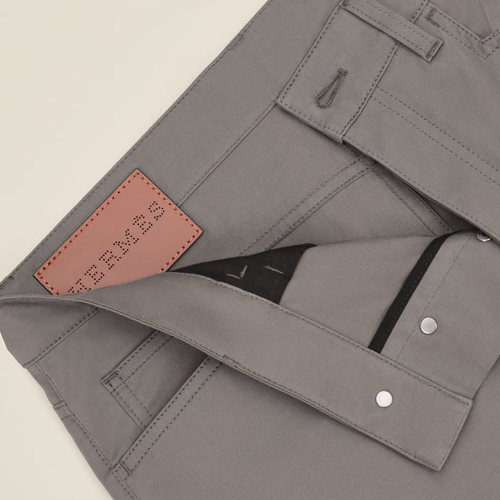 Gris Éléphant Straight Cut Jeans