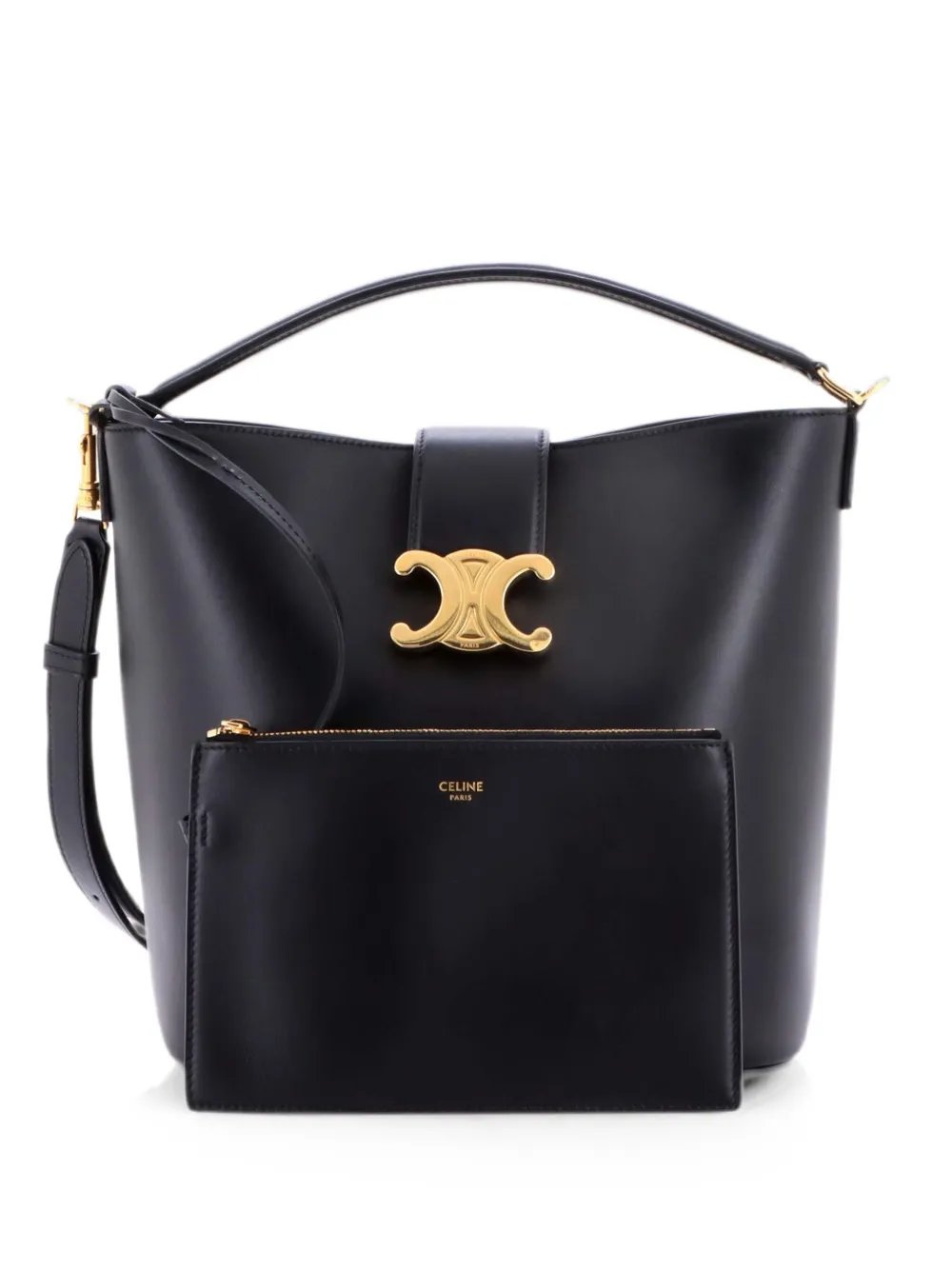 Louise Bag Leather Medium bucket bag
