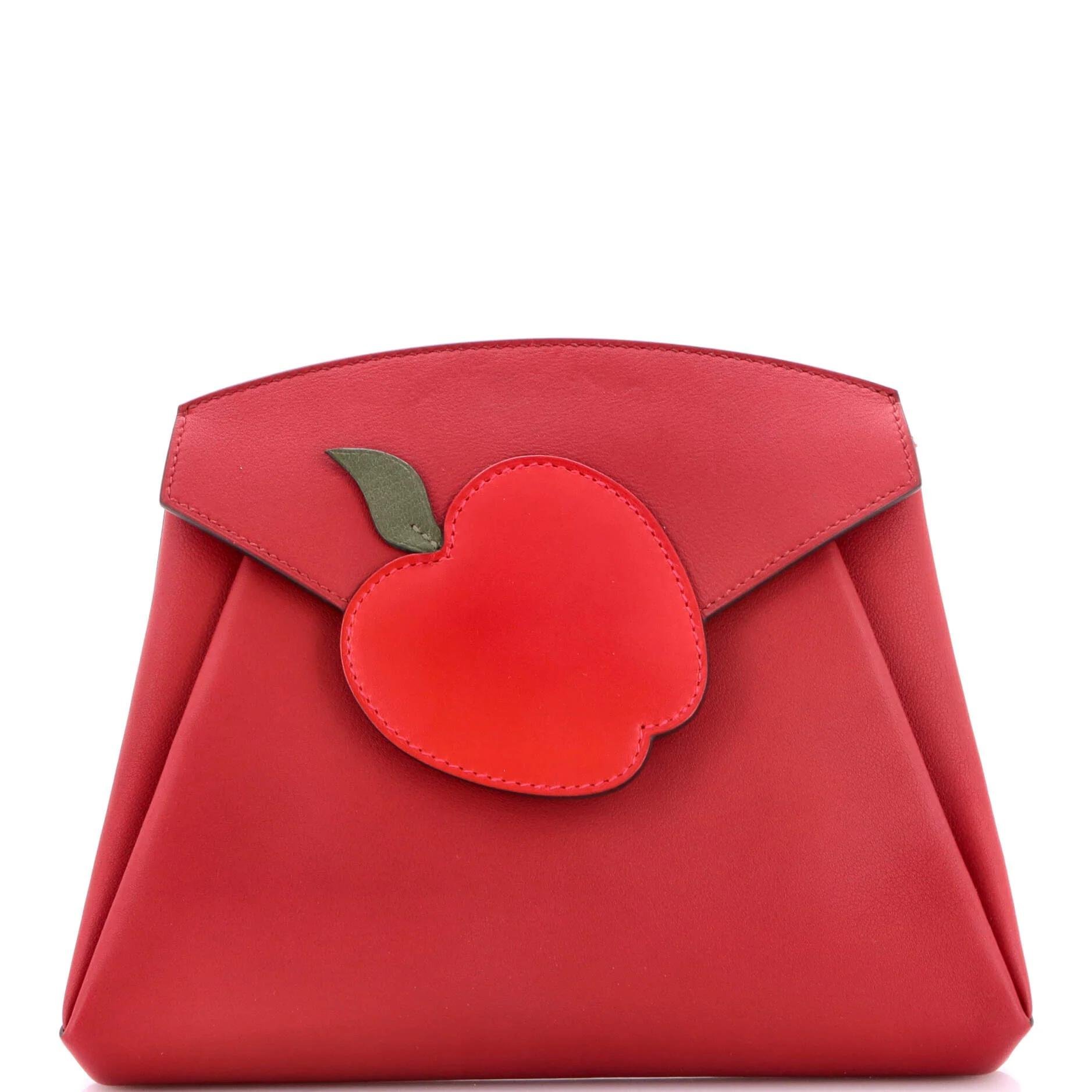 Leather clutch bag