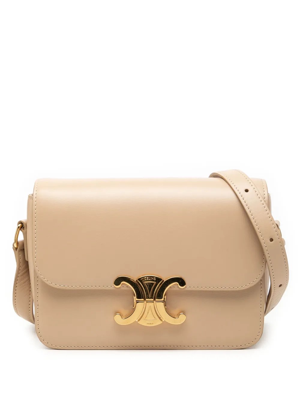 2019 Teen Shiny Calfskin Triomphe crossbody bag