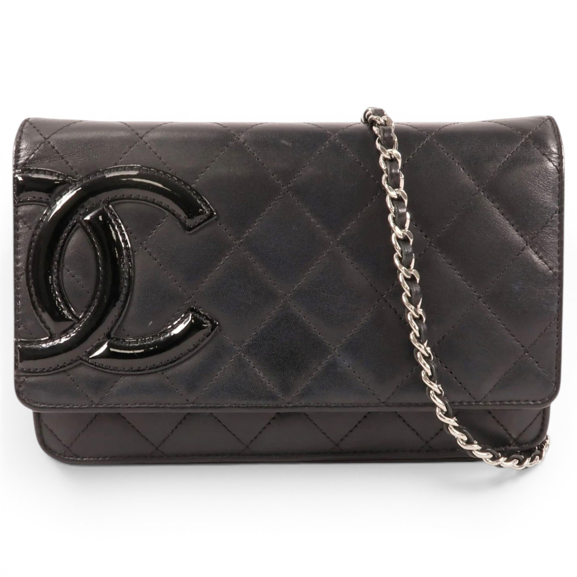 Wallet On Chain leather crossbody bag