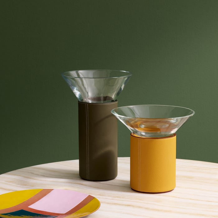 Jaune Ambre Delta Vase, Small Model