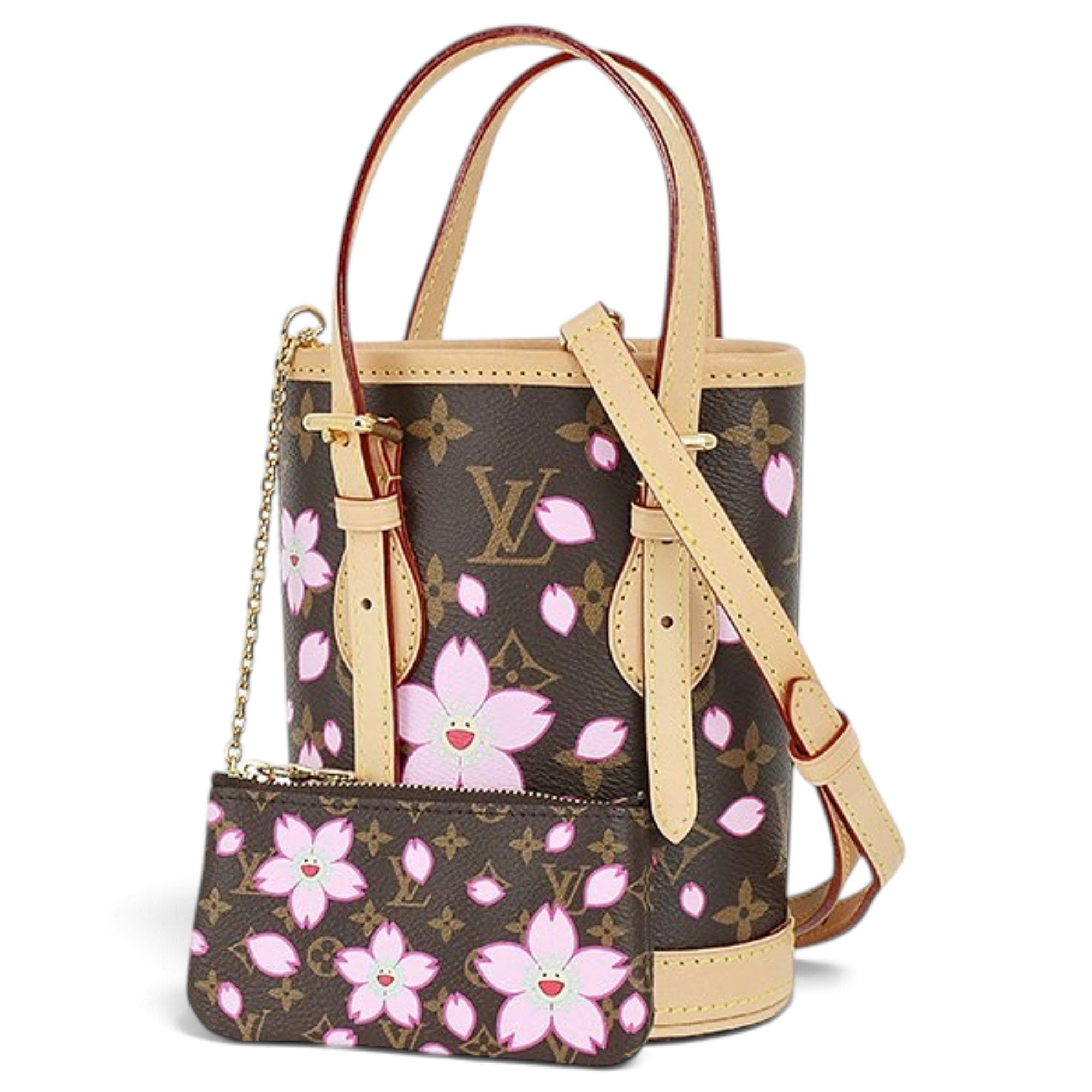 Bucket leather crossbody bag