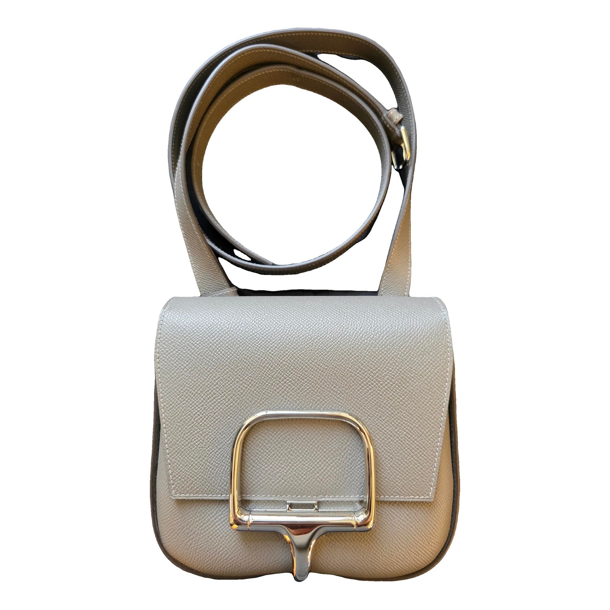 Hermes Mini Della Cavalleria Handbag Gris Meyer Epsom Leather