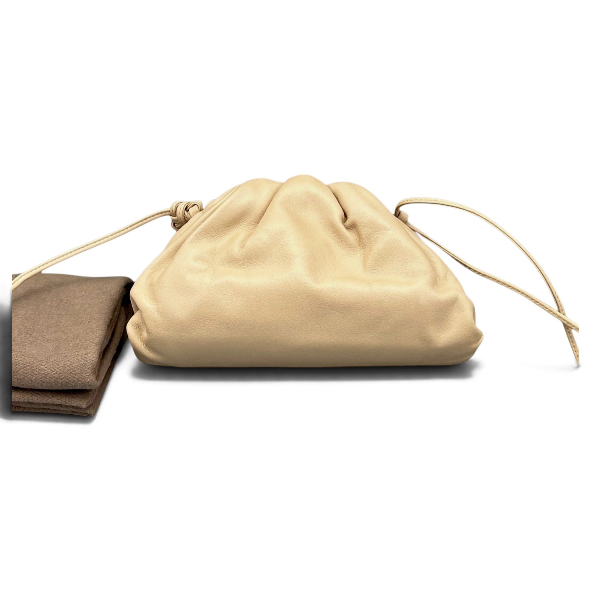 Pouch leather crossbody bag