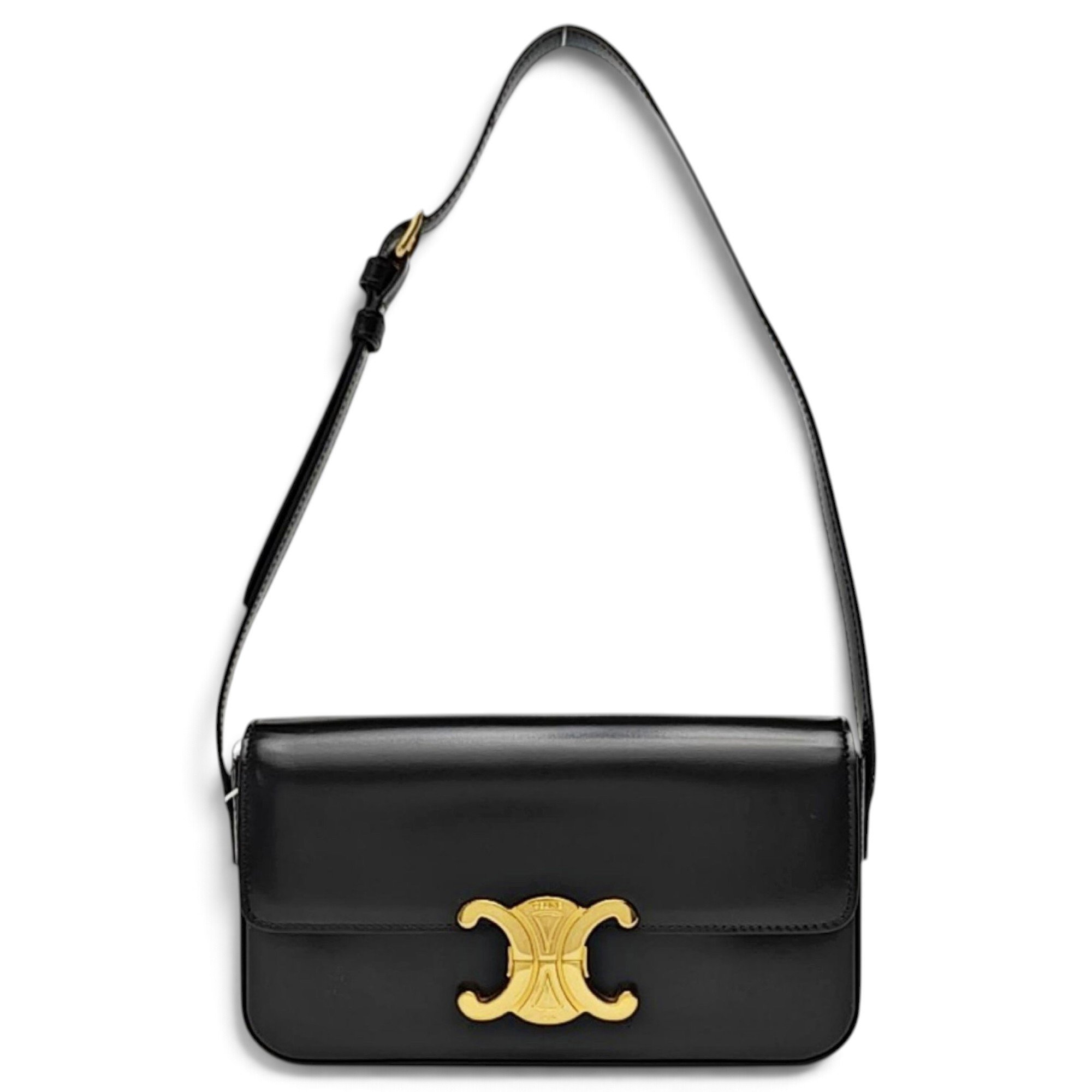 Triomphe Long leather handbag
