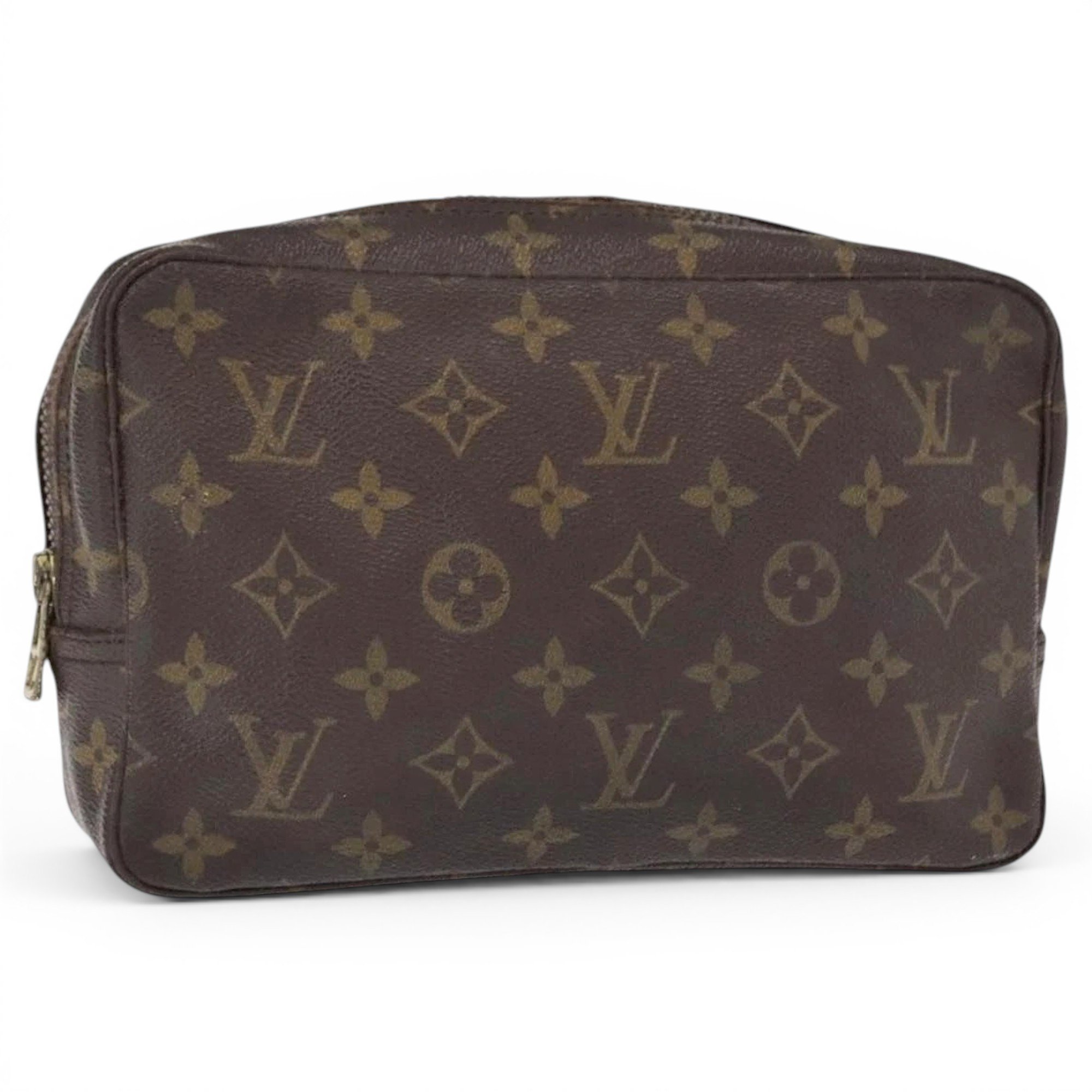 Leather clutch bag