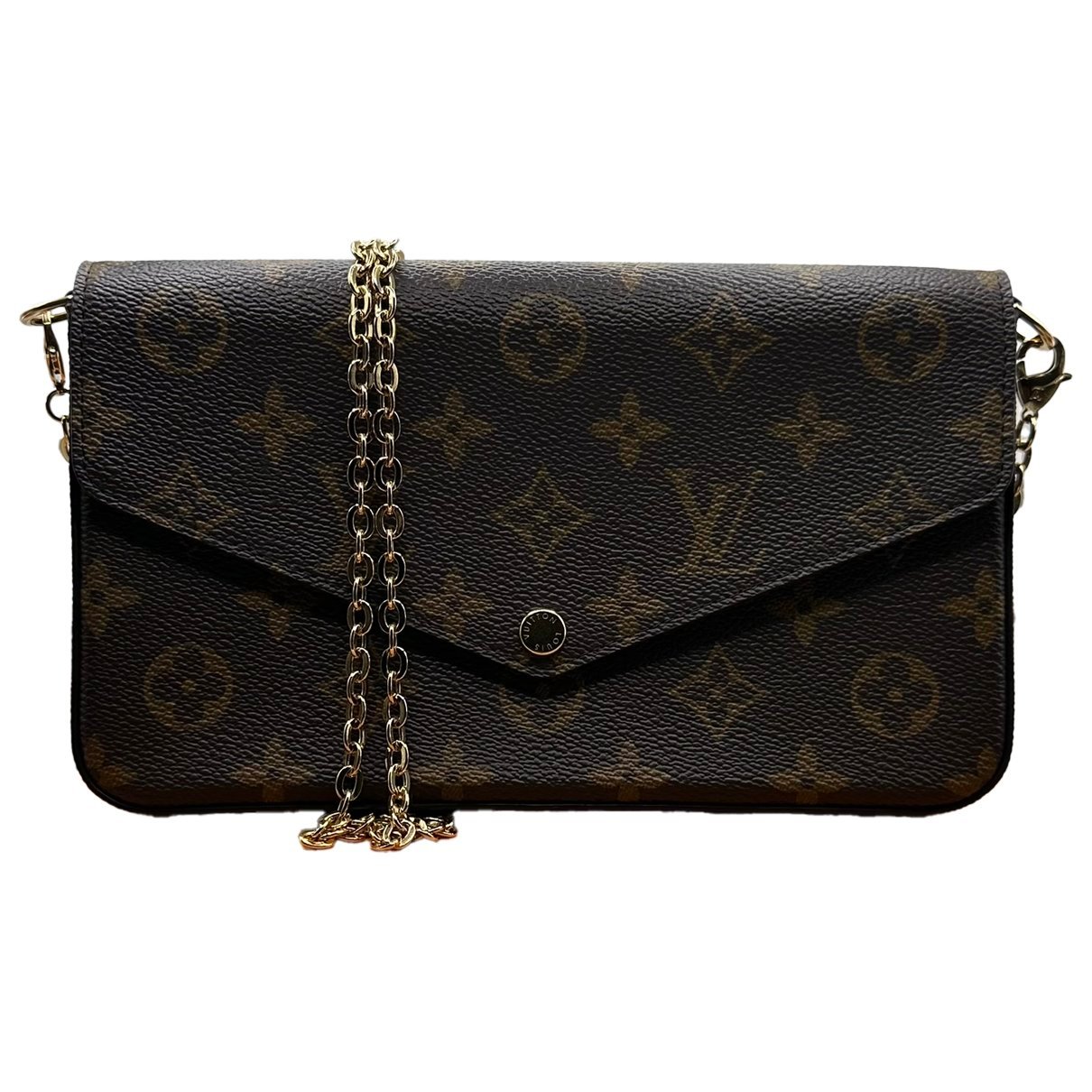 Leather clutch bag