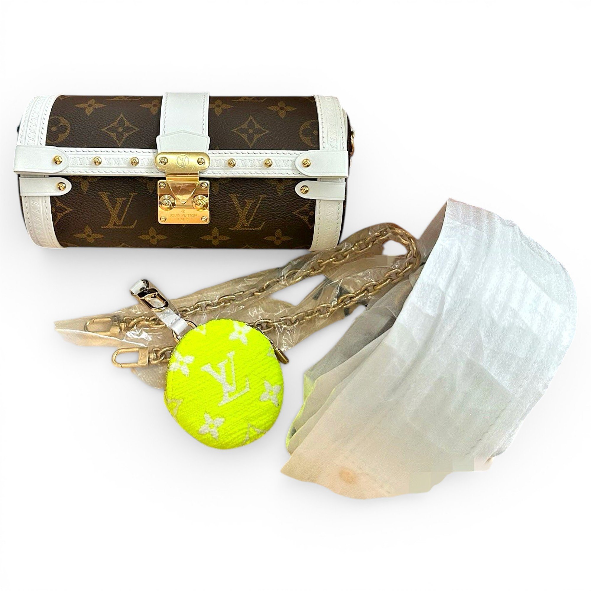 Papillon Trunk vinyl handbag