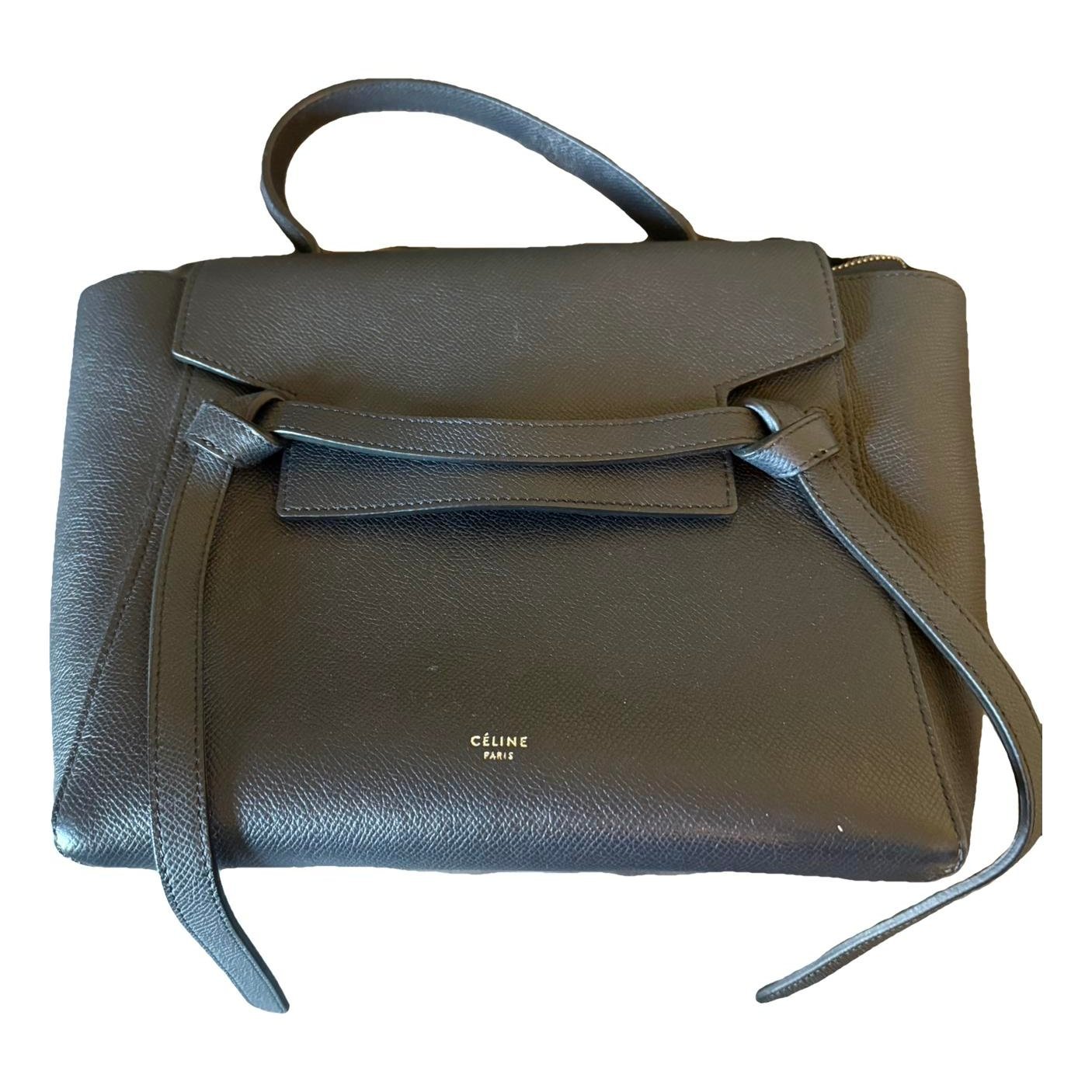 Belt leather handbag