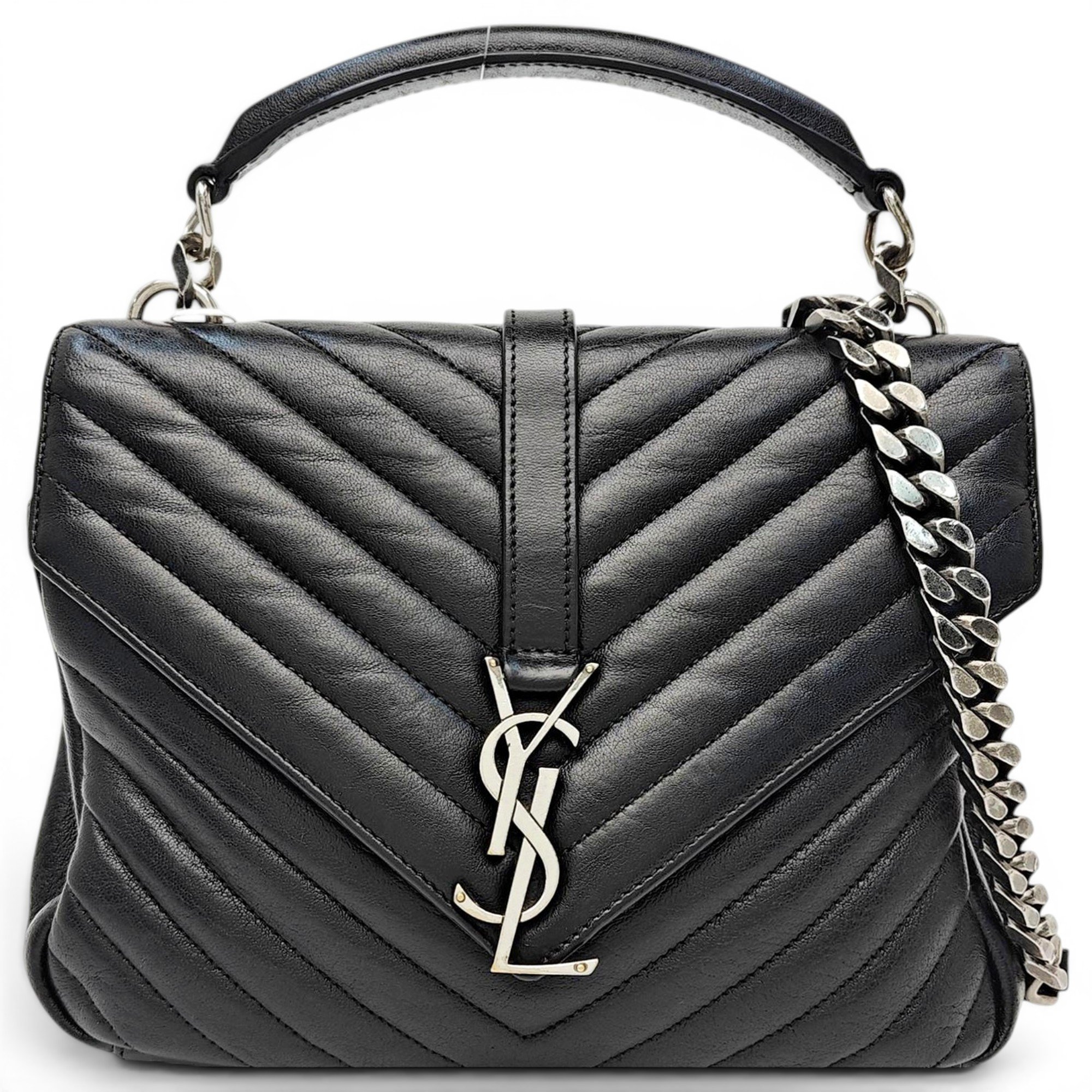 Collége monogramme leather handbag