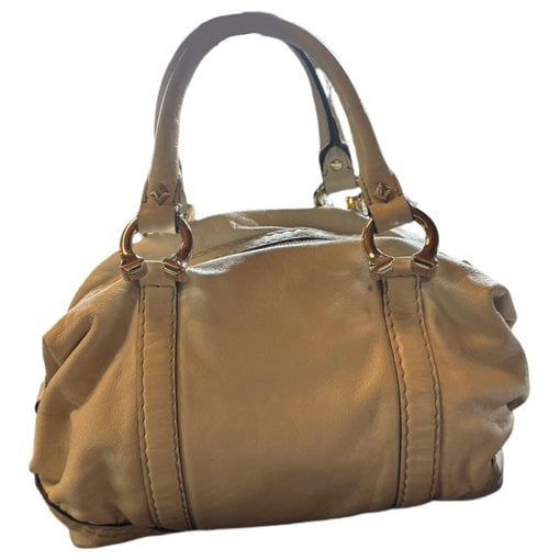 Attache leather handbag