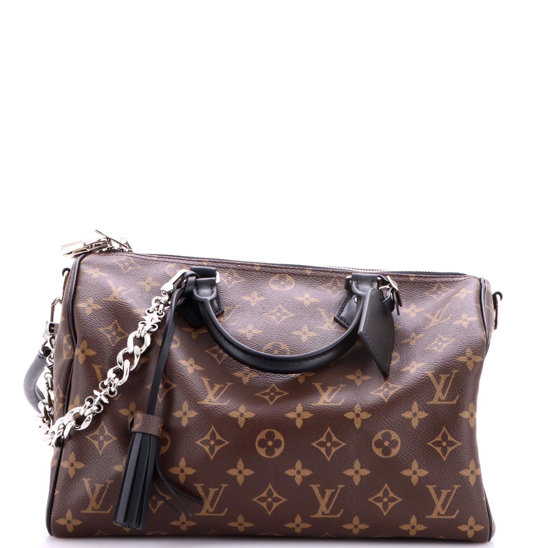 Dark Speedy Soft Bandouliere Bag Monogram Canvas 30