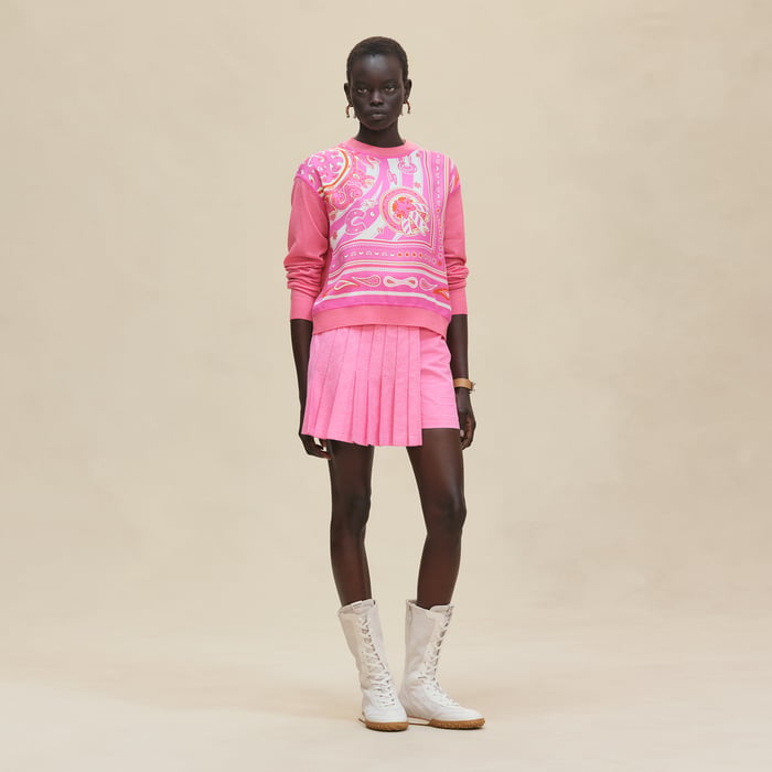 Rose Sakura "Candy Libris" Long-sleeve Twillaine Sweater