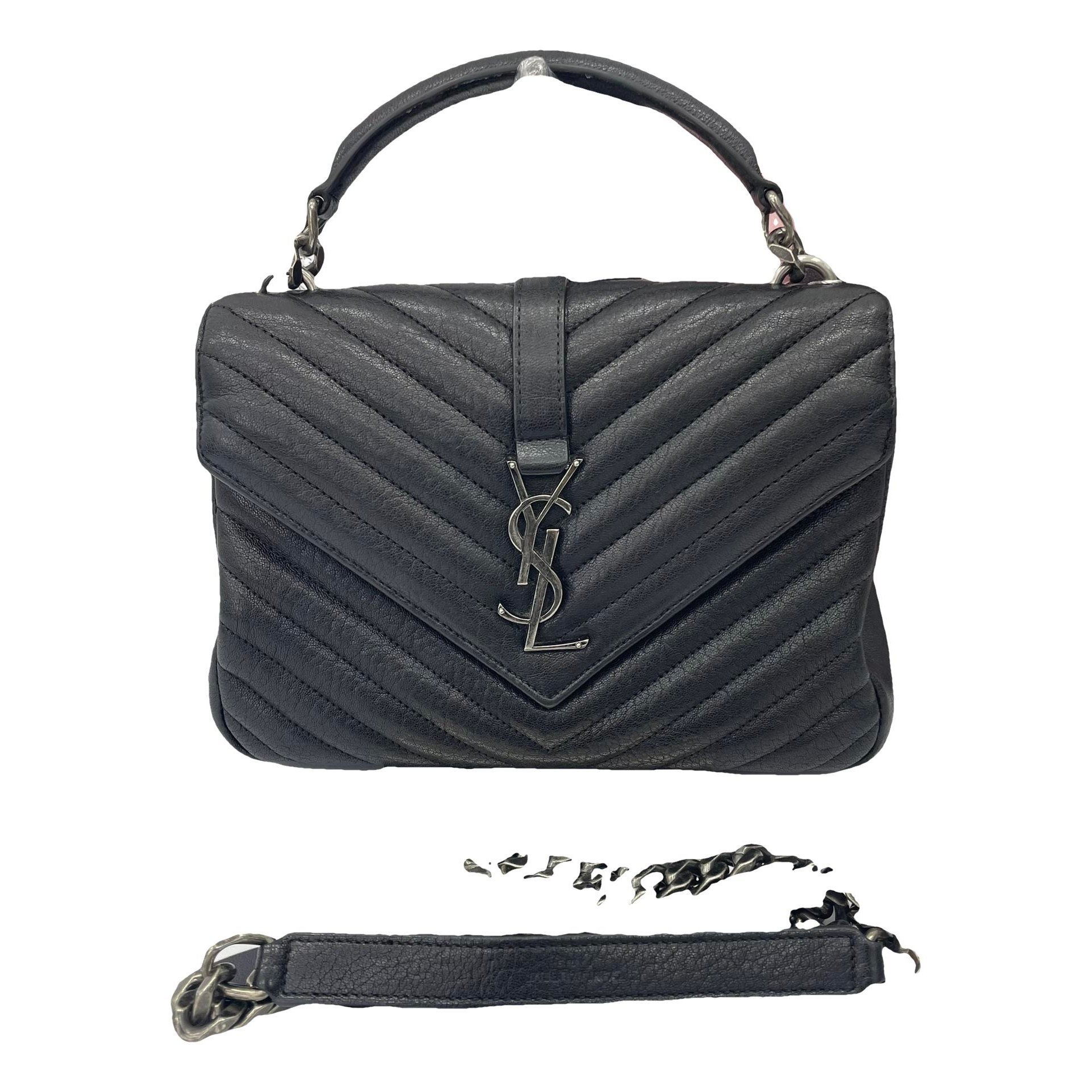 Collége monogramme leather handbag
