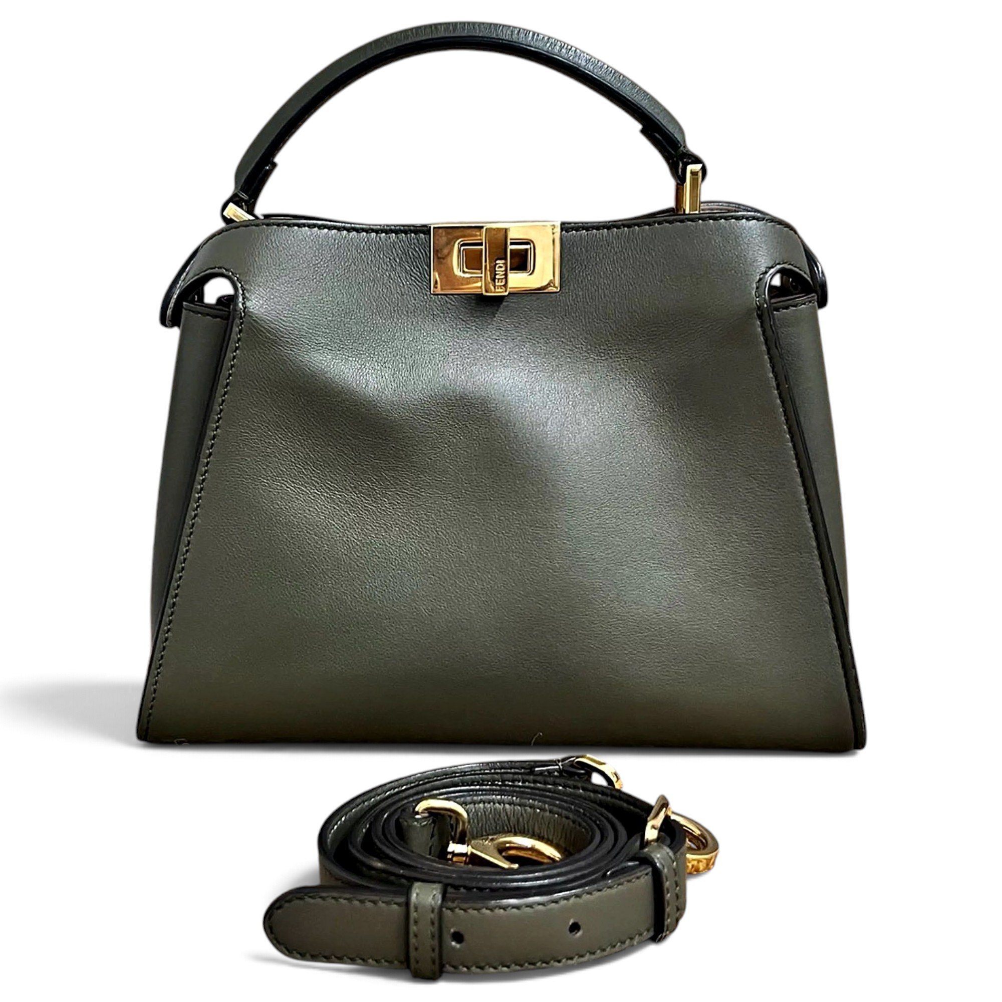 Peekaboo leather crossbody bag