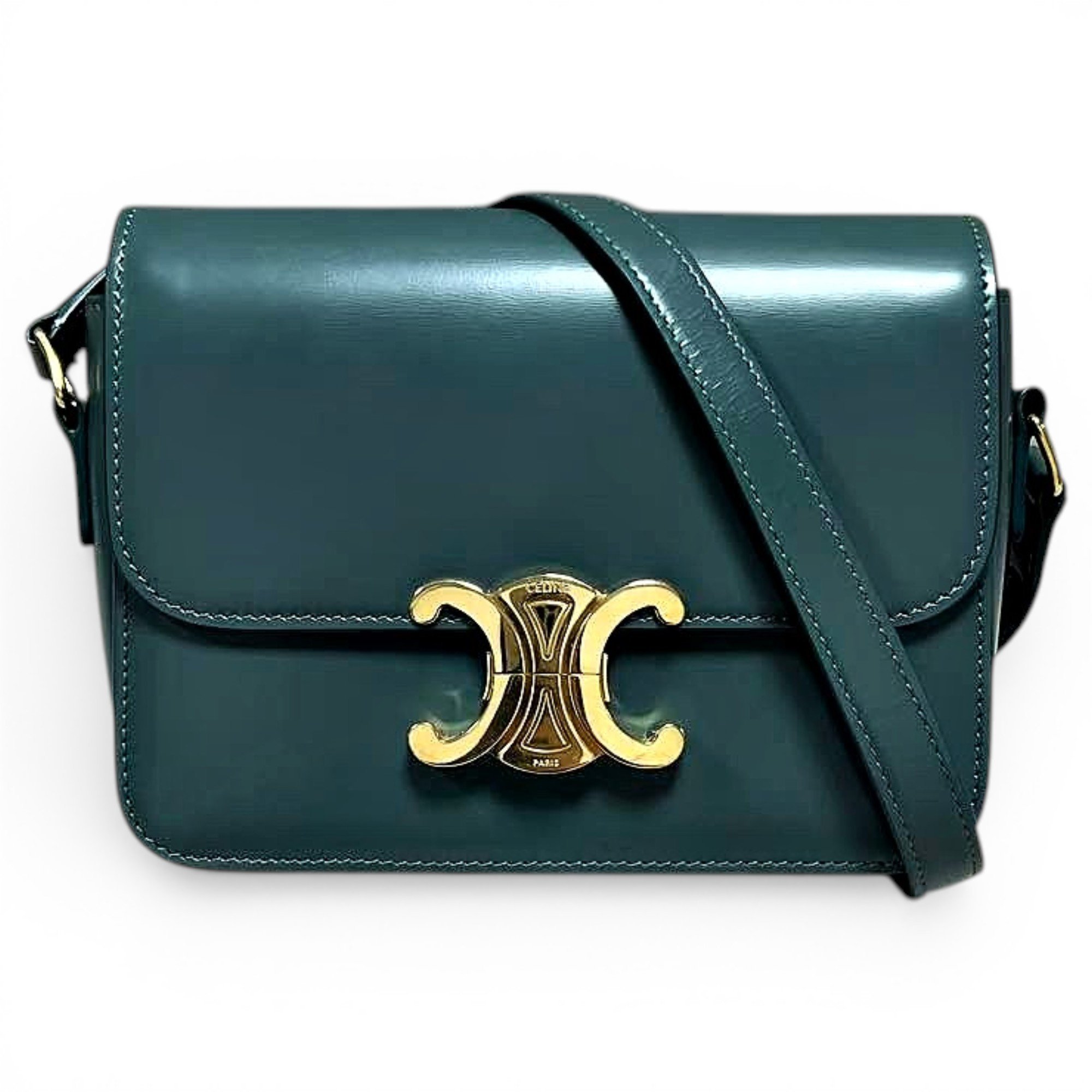 Triomphe leather handbag