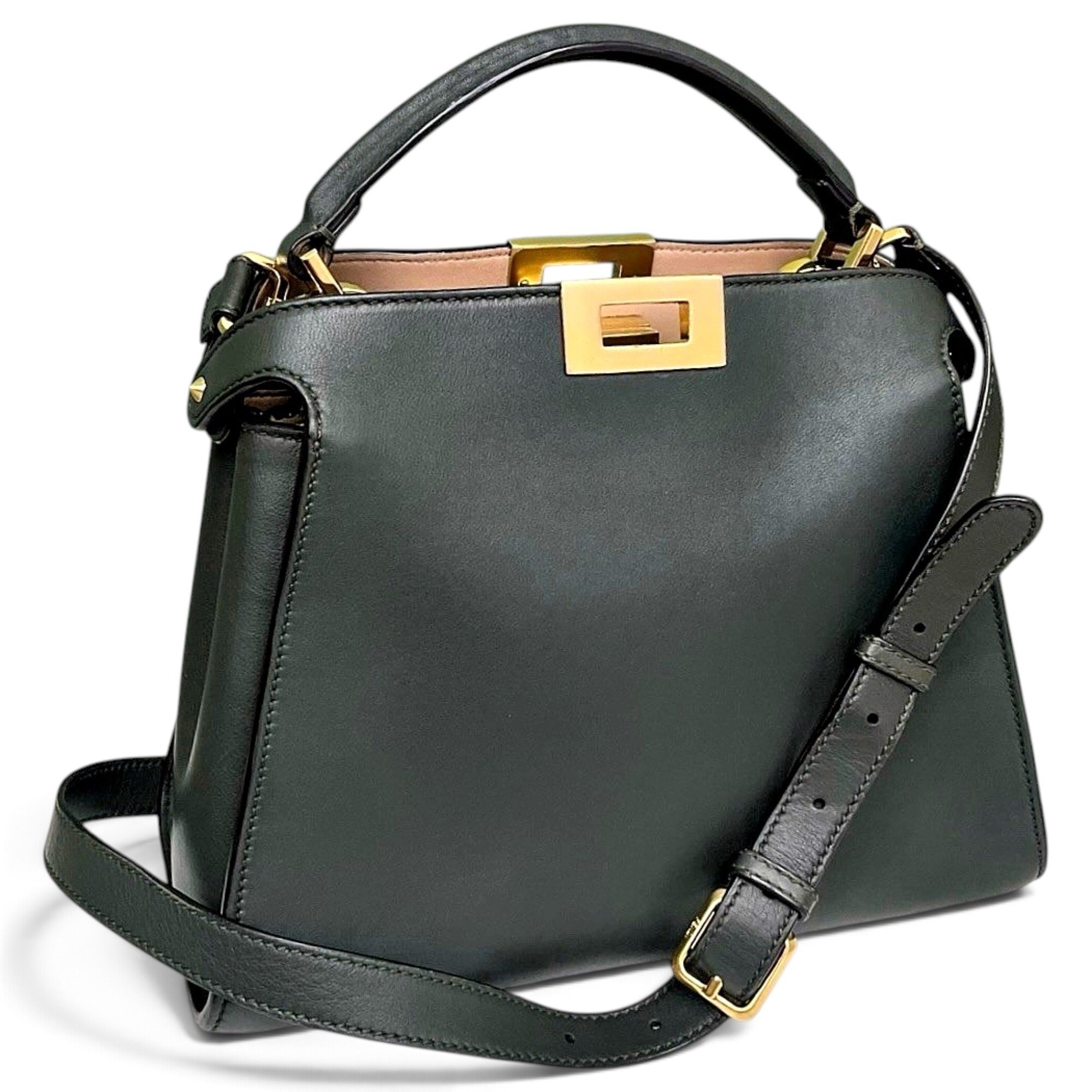 Peekaboo leather handbag