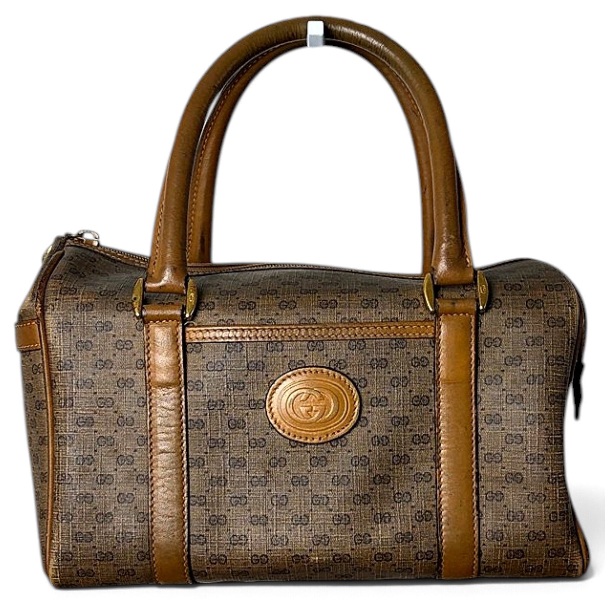 Leather bowling bag