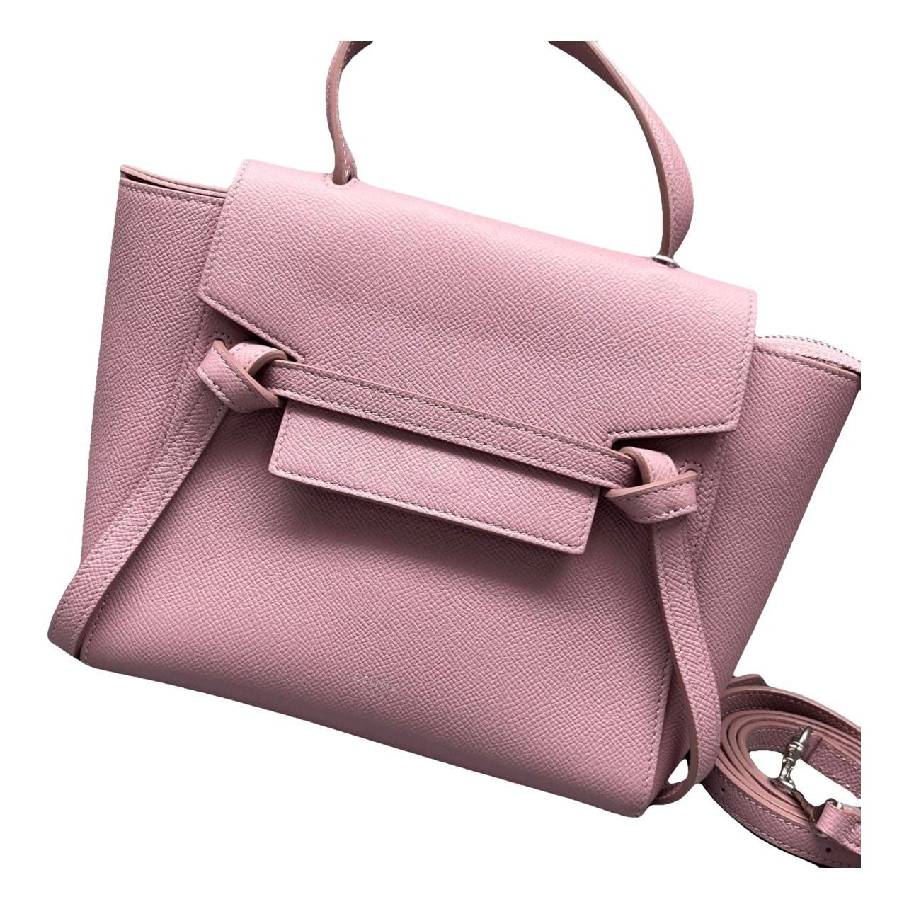 Belt leather handbag