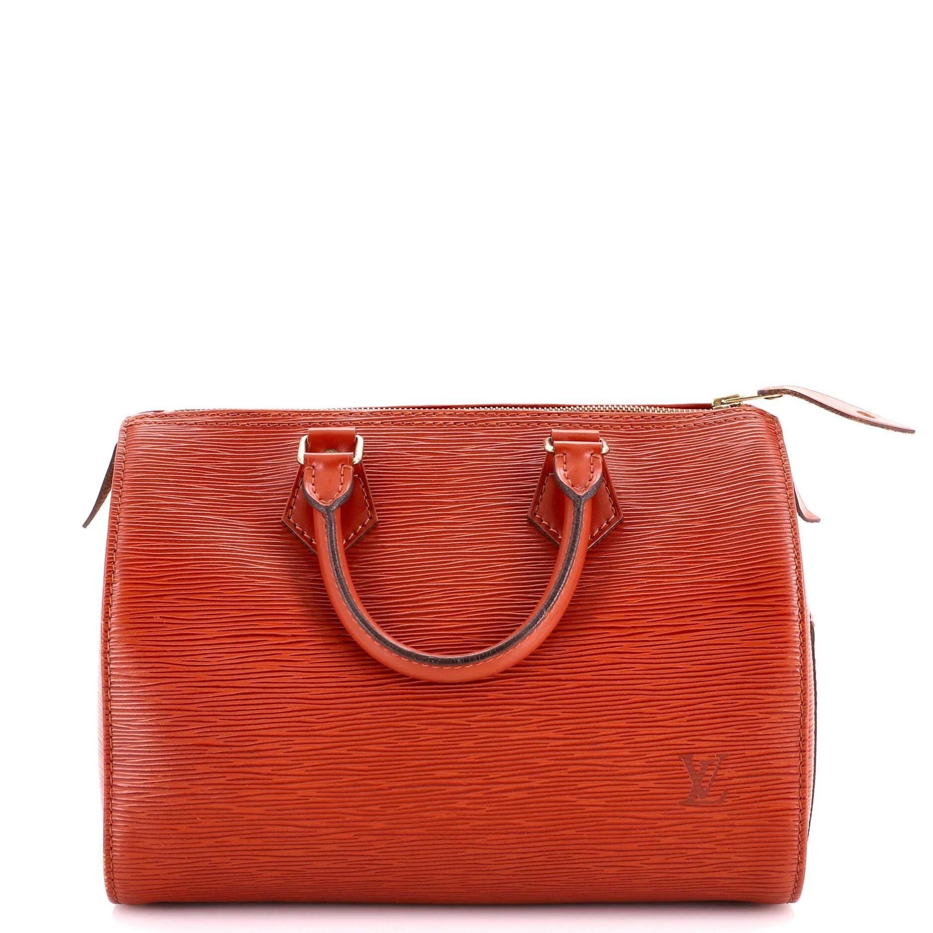 Speedy leather handbag