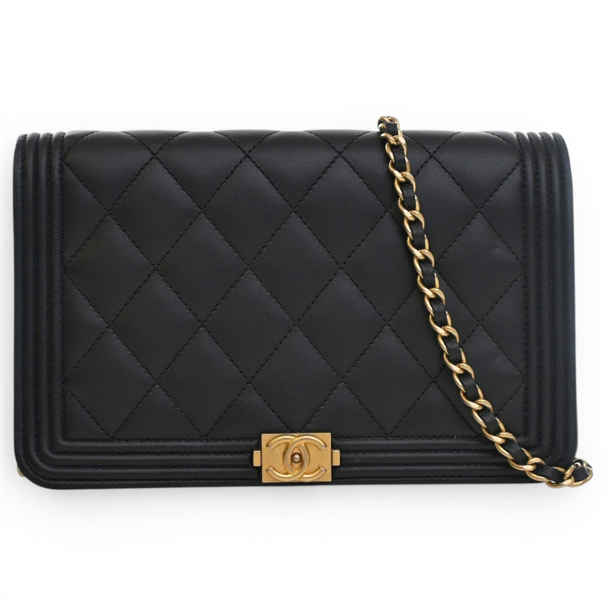Boy leather crossbody bag
