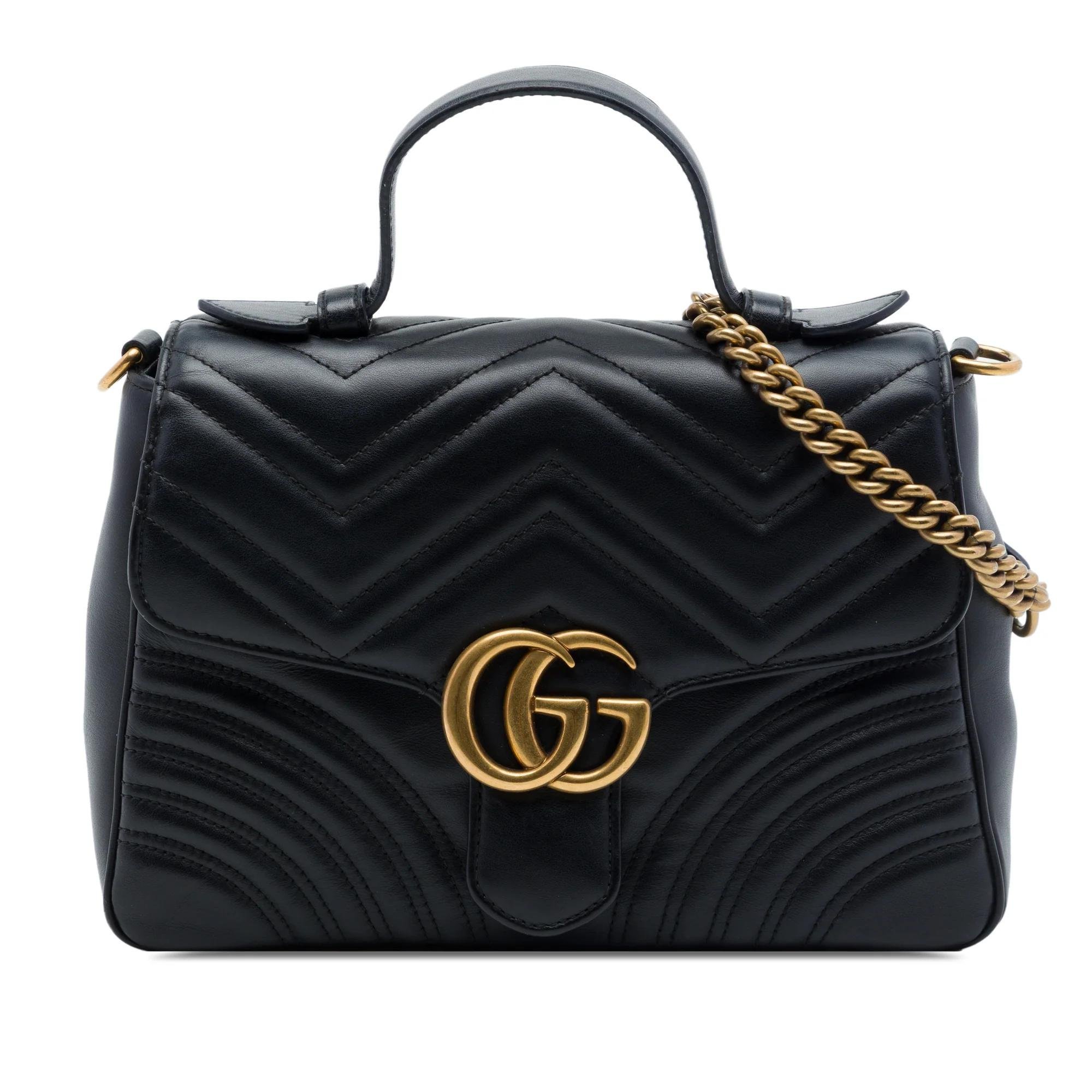 GG Marmont pony-style calfskin handbag