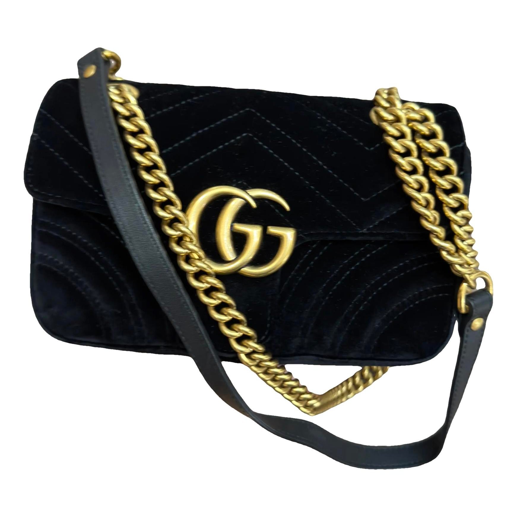 Marmont velvet crossbody bag