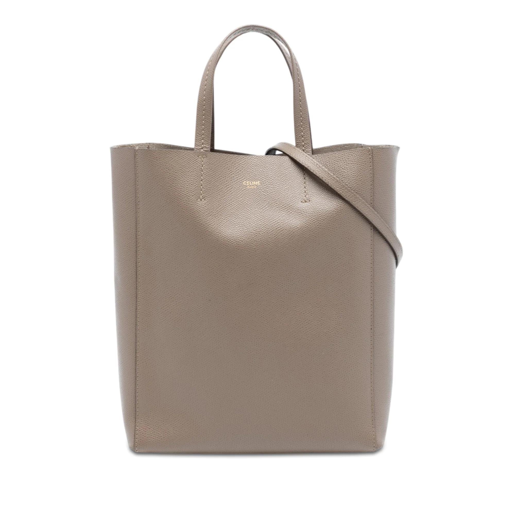 Cabas leather satchel
