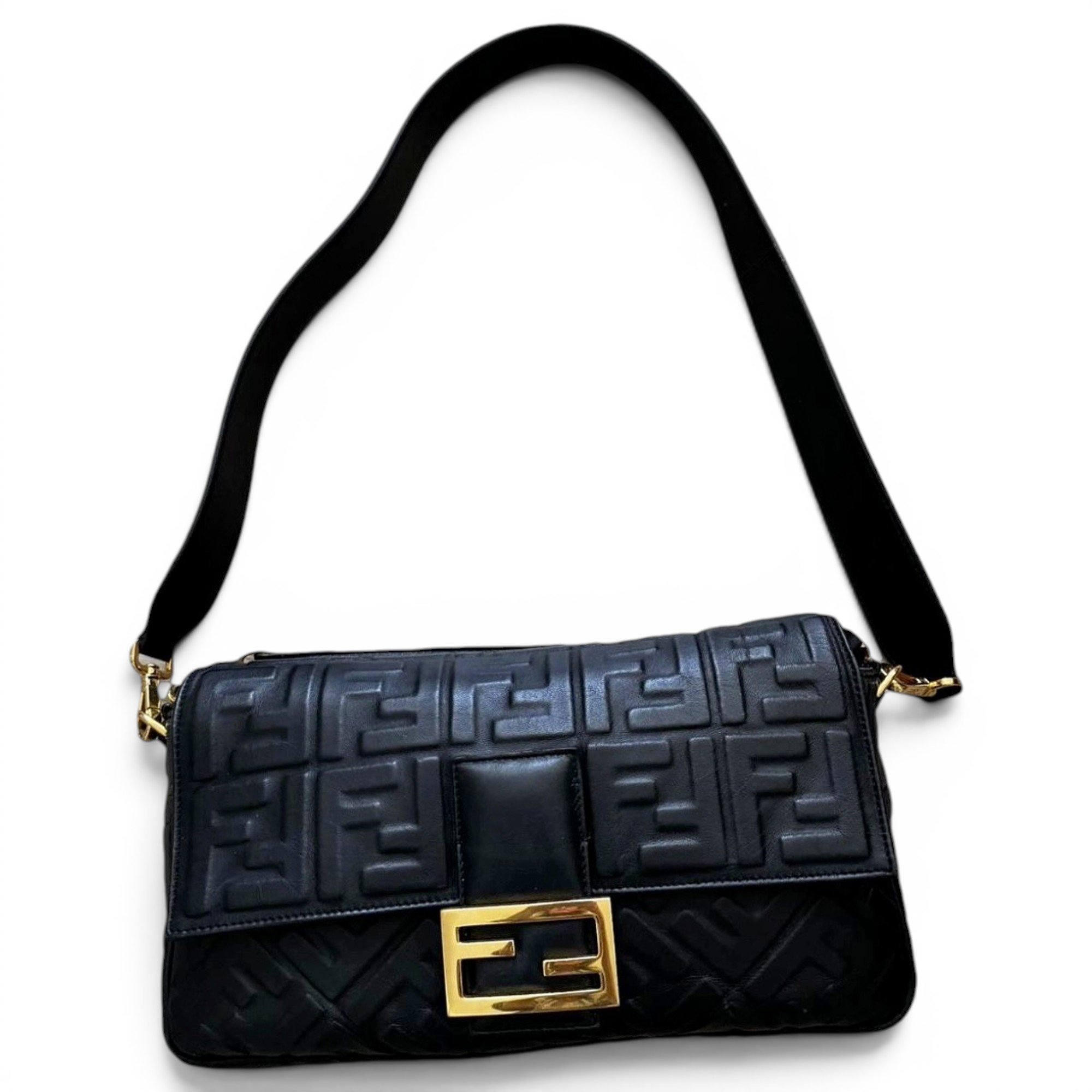 Baguette leather handbag