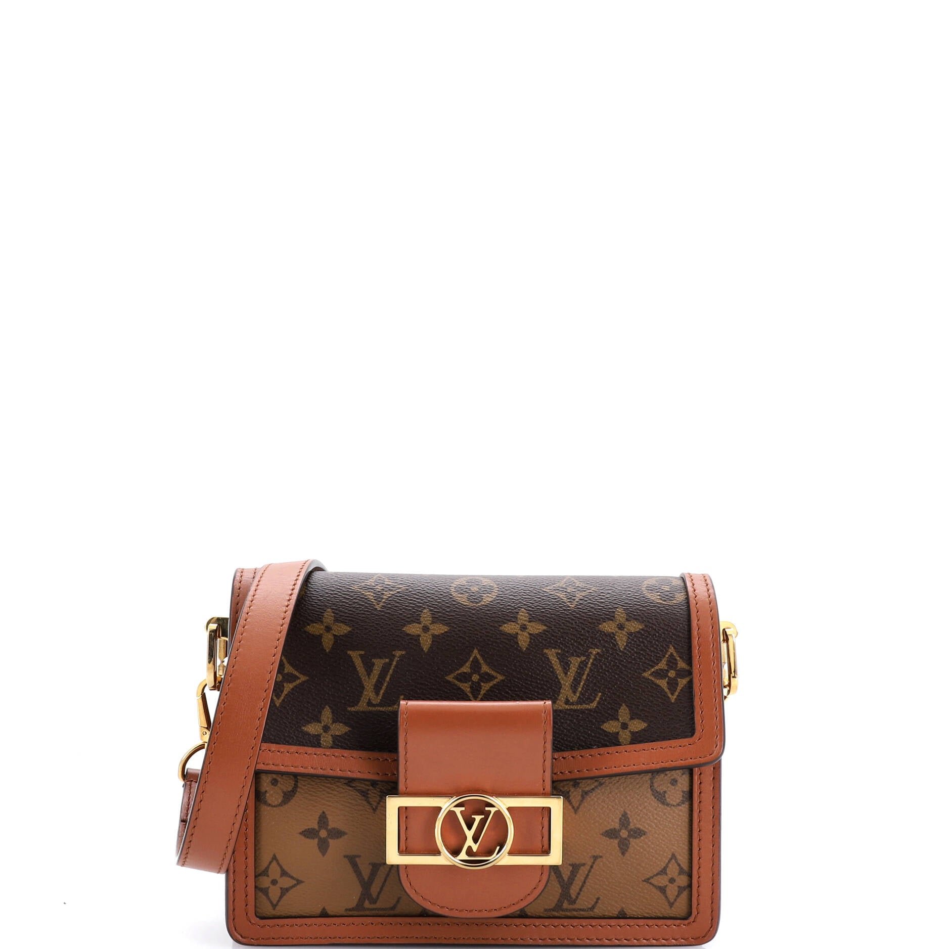 Louis Vuitton Dauphine Shoulder Bag Reverse Monogram Canvas Mini
