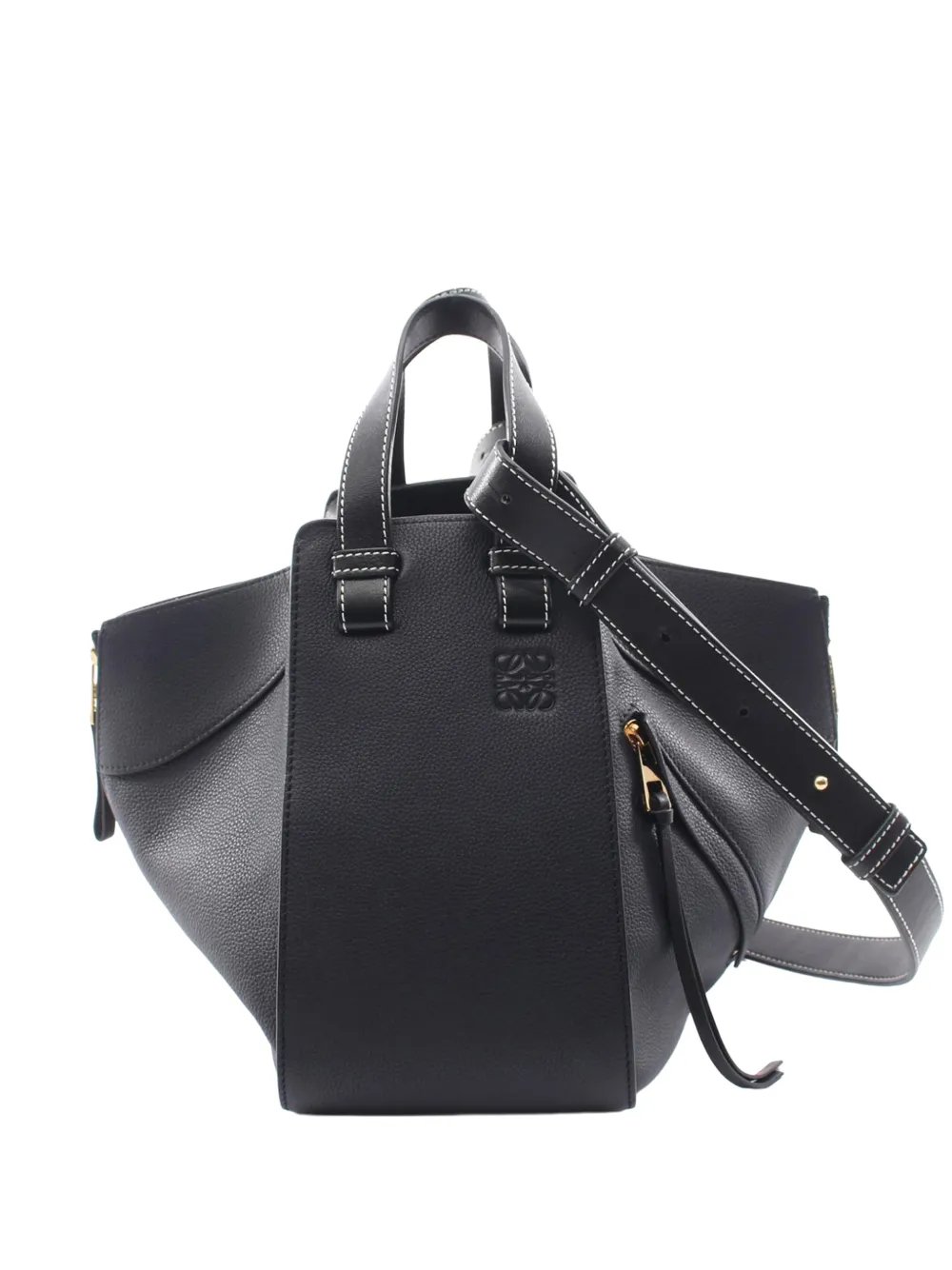 2010-2026 Small Leather Drawstring Hammock Bag satchel