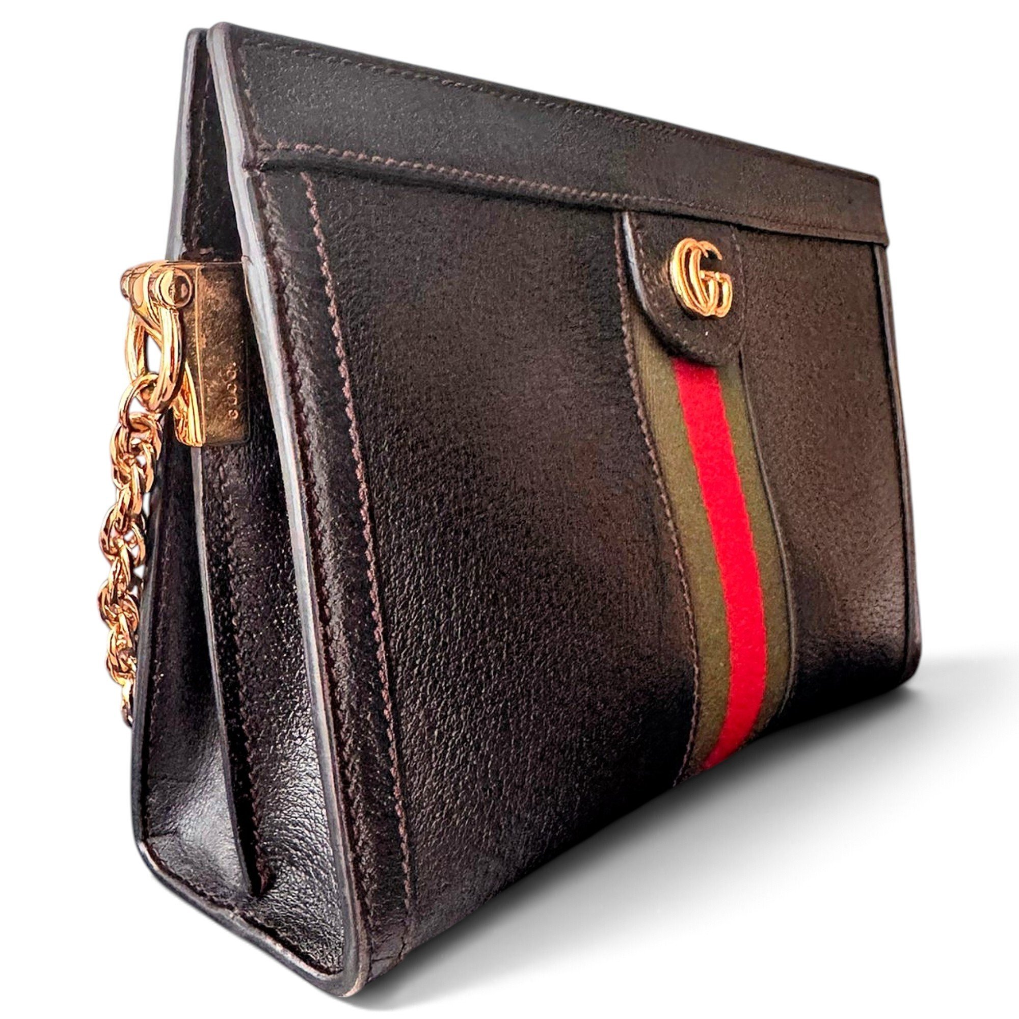 Ophidia Chain leather handbag