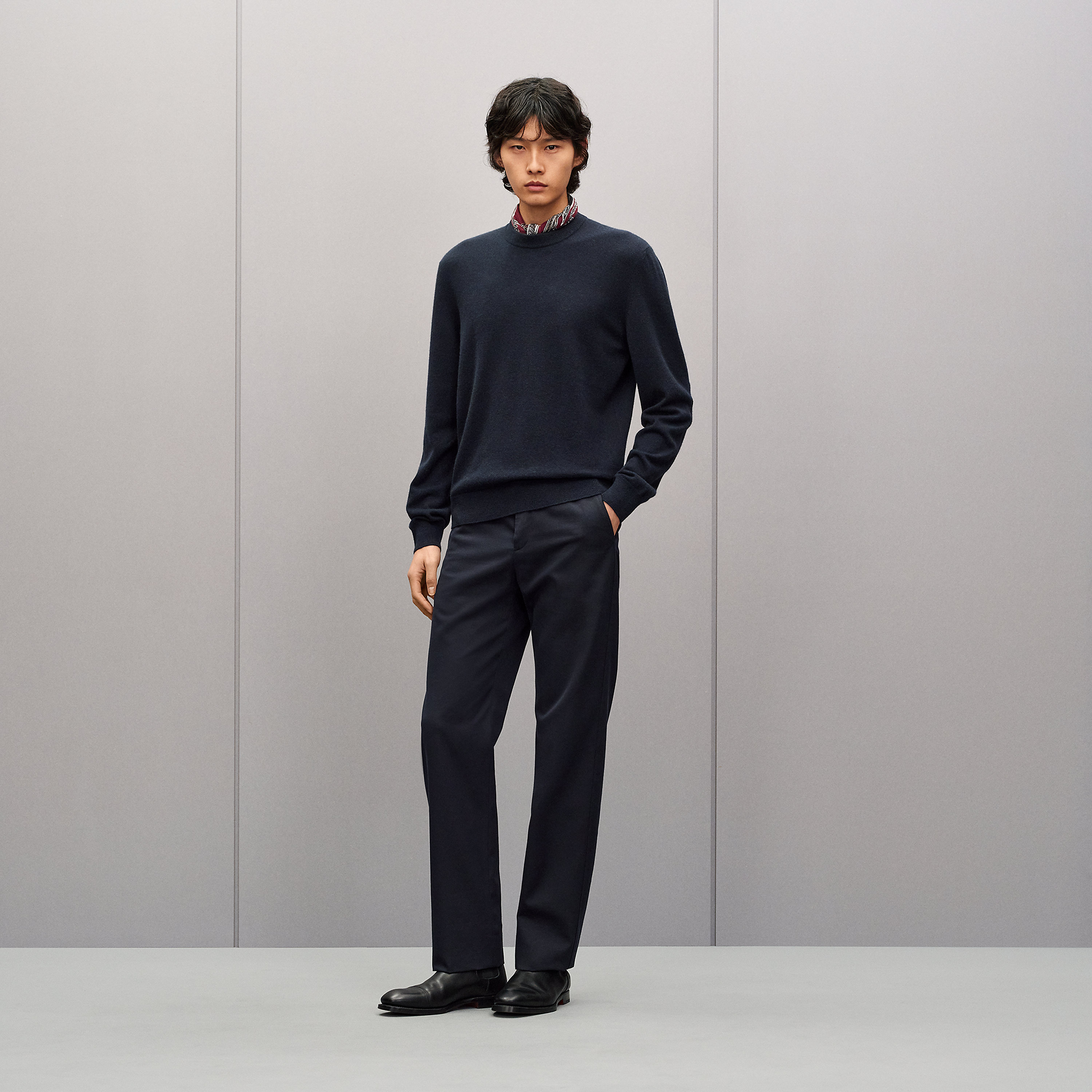 "Maillon Chaine d'Ancre" crewneck cashmere sweater