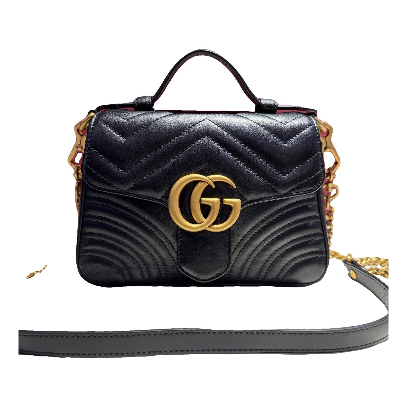 GG Marmont Flap leather handbag